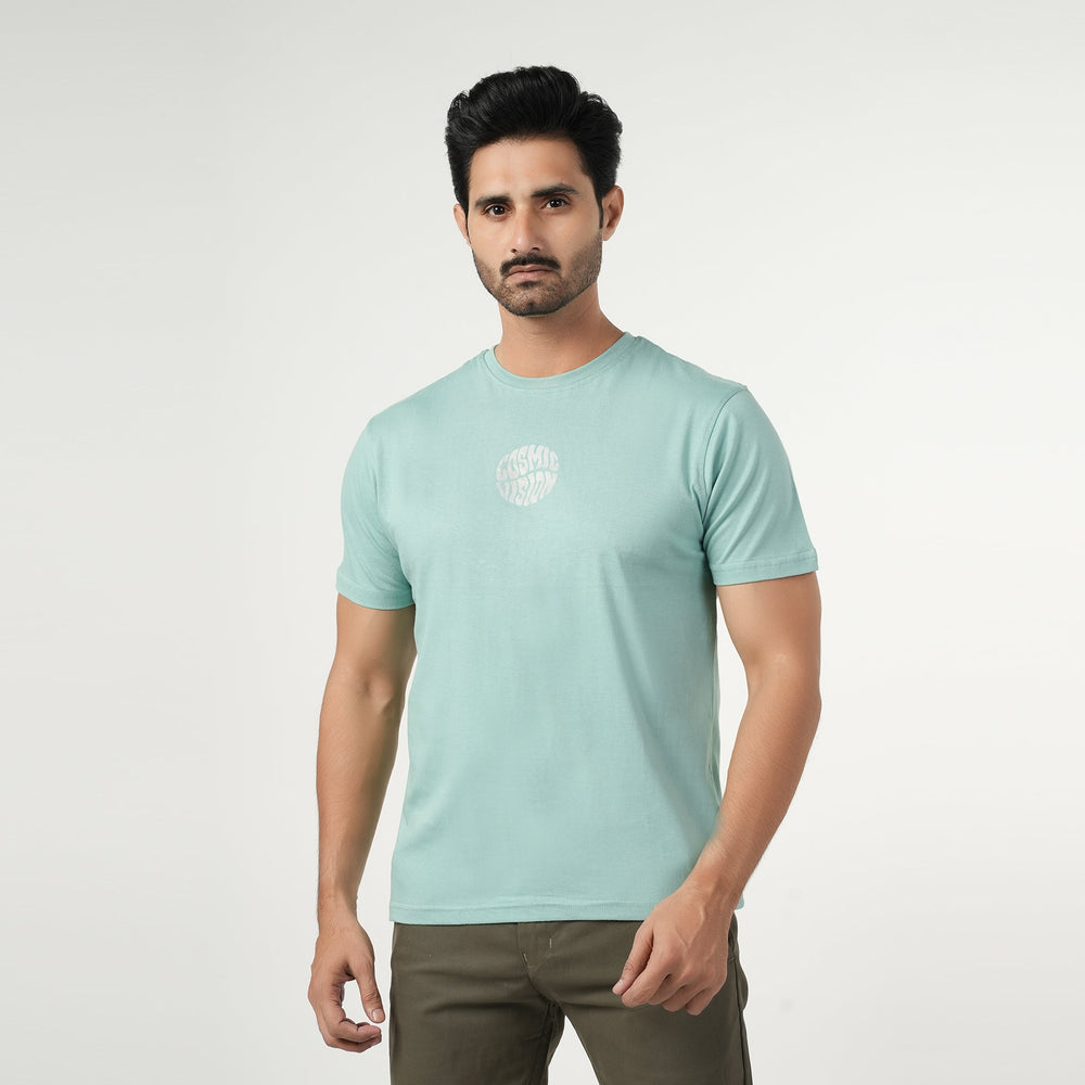 Eminent Men's Half Sleeves Round Neck T-Shirt - Cyan, Men's T-Shirts & Polos, Eminent, Chase Value