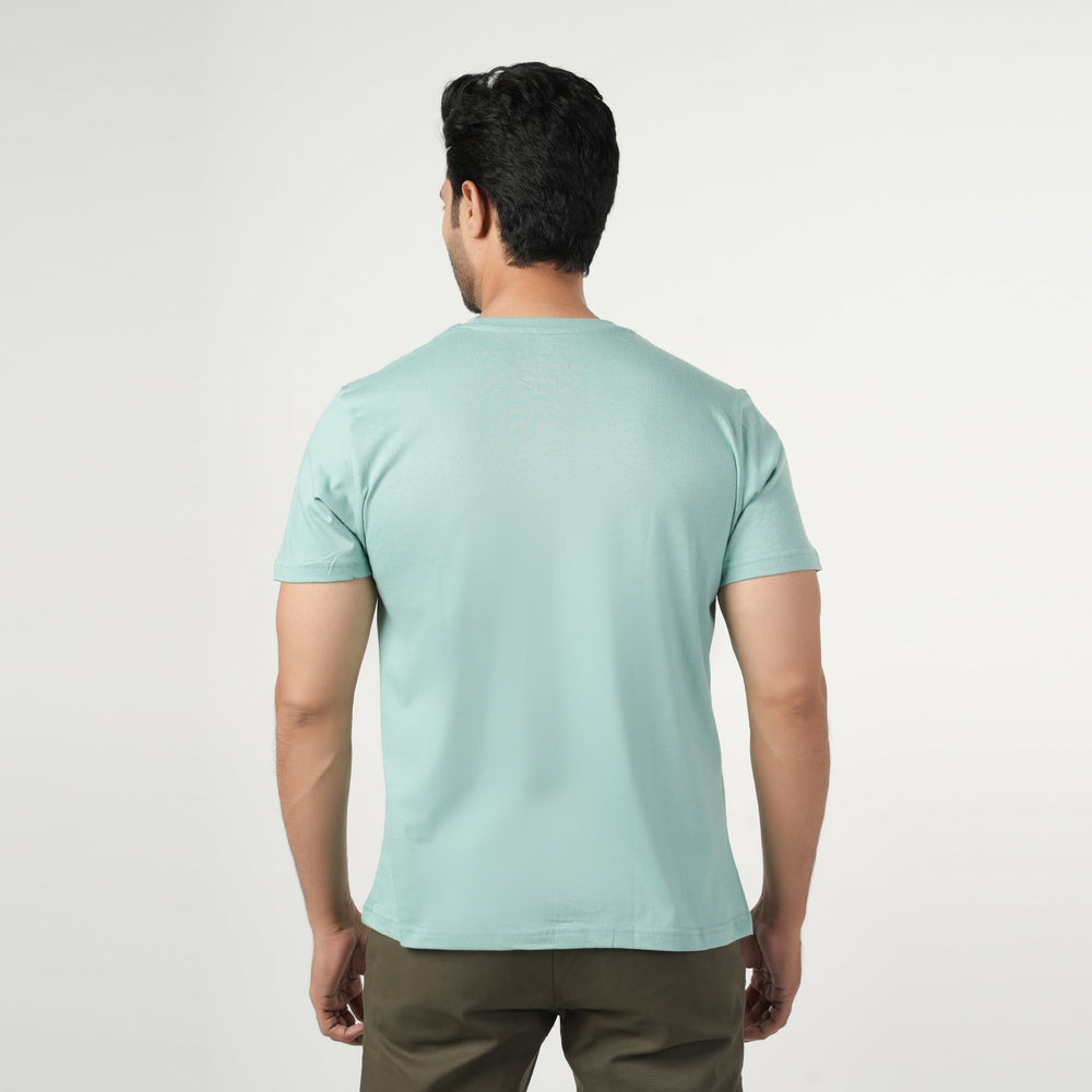 Eminent Men's Half Sleeves Round Neck T-Shirt - Cyan, Men's T-Shirts & Polos, Eminent, Chase Value