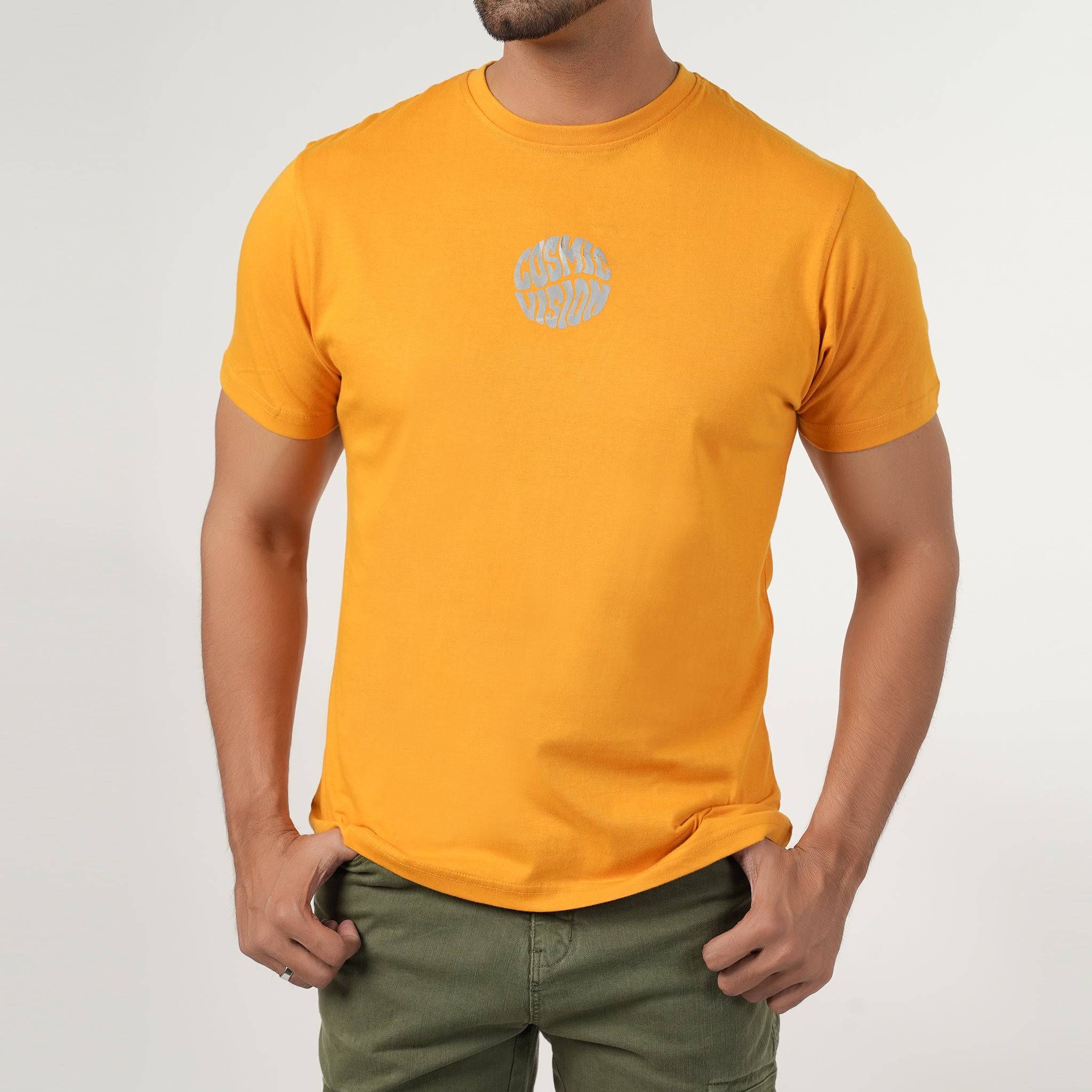 Eminent Men's Half Sleeves Round Neck T-Shirt - Yellow, Men's T-Shirts & Polos, Eminent, Chase Value
