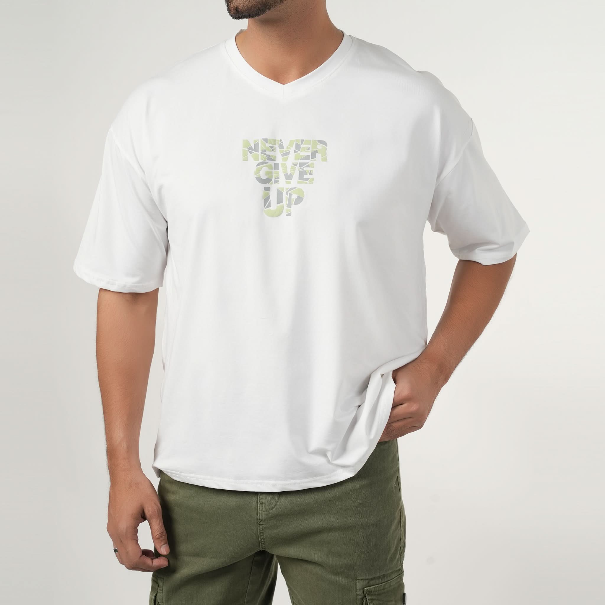Eminent Men's Half Sleeves T-Shirt - White, Men's T-Shirts & Polos, Eminent, Chase Value