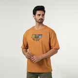 Eminent Men's Half Sleeves Round Neck T-Shirt - Golden Brown, Men's T-Shirts & Polos, Eminent, Chase Value