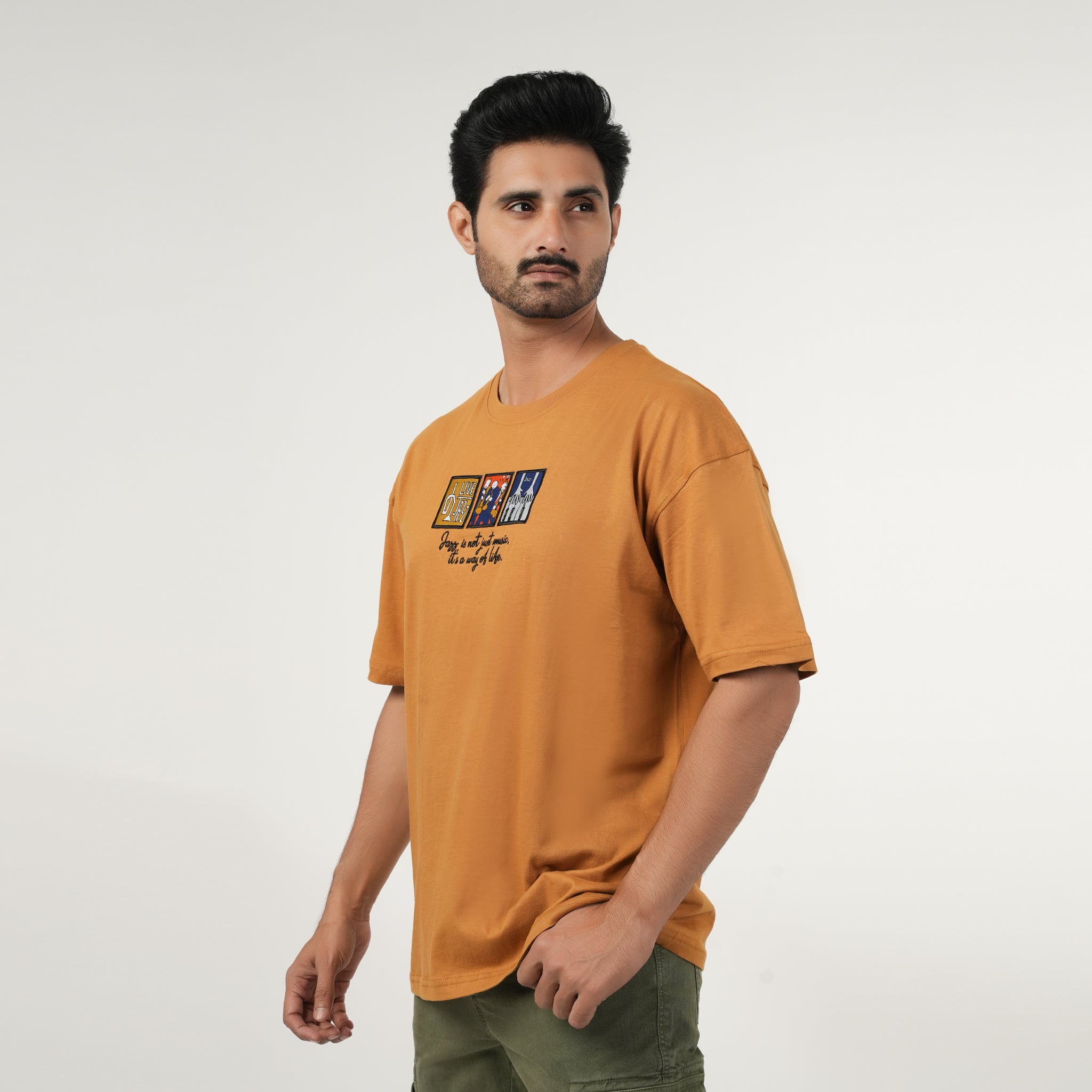 Eminent Men's Half Sleeves Round Neck T-Shirt - Golden Brown, Men's T-Shirts & Polos, Eminent, Chase Value