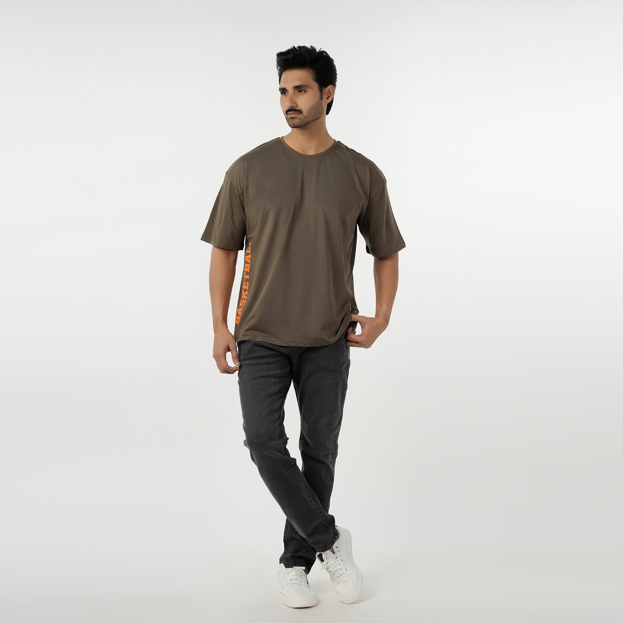 Eminent Men's Round Neck Half Sleeves T-Shirt - Olive, Men's T-Shirts & Polos, Eminent, Chase Value