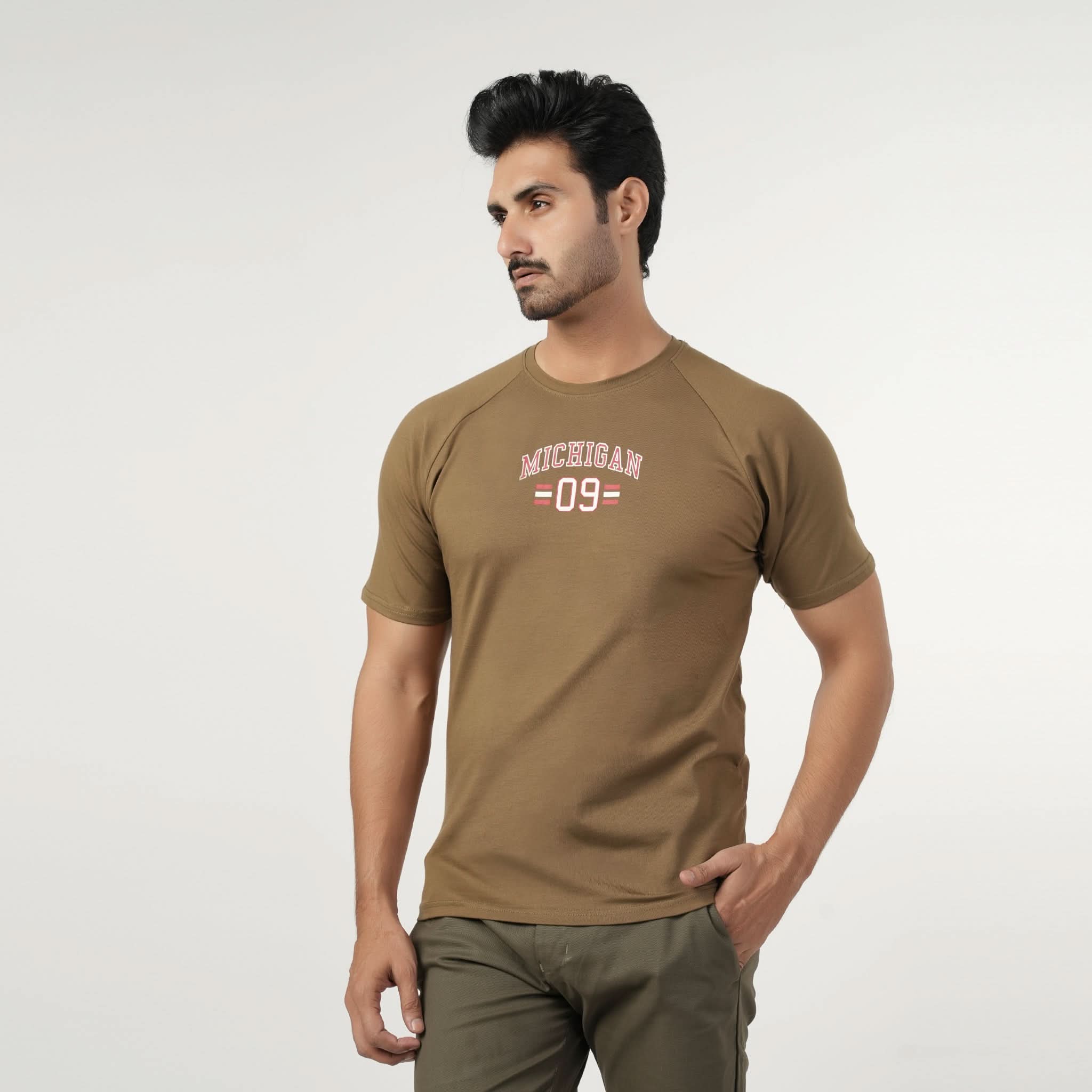 Eminent Men's Half Sleeves T-Shirt - Fir Green, Men's T-Shirts & Polos, Eminent, Chase Value