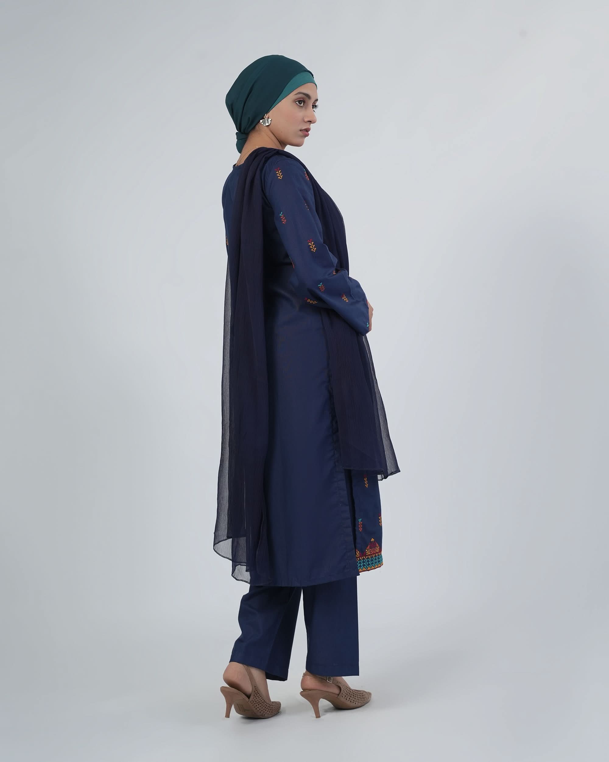 Women's Khaddar Embroidered 3Pcs Suit, Women Shalwar Suits, Chase Value, Chase Value