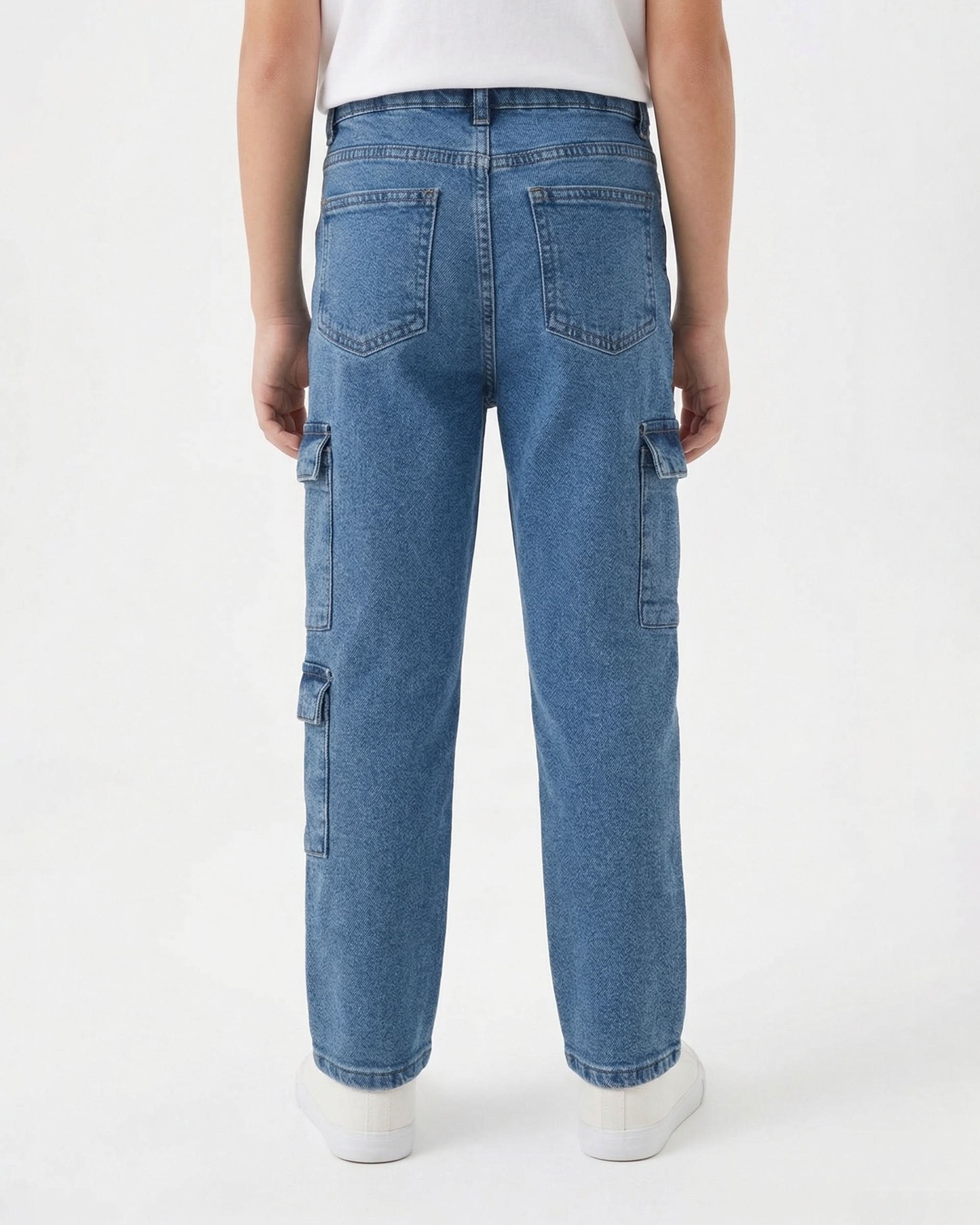 Boys Denim Cargo Pant, Boys Denim Pants, Chase Value, Chase Value