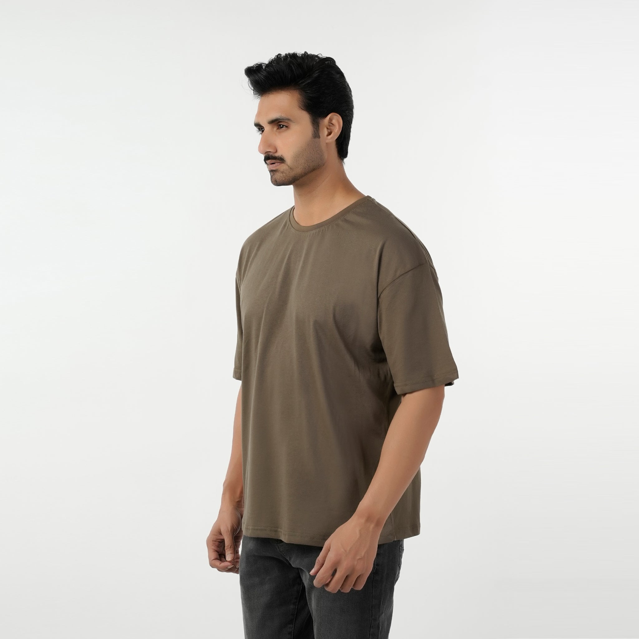 Eminent Men's Round Neck Half Sleeves T-Shirt - Olive, Men's T-Shirts & Polos, Eminent, Chase Value