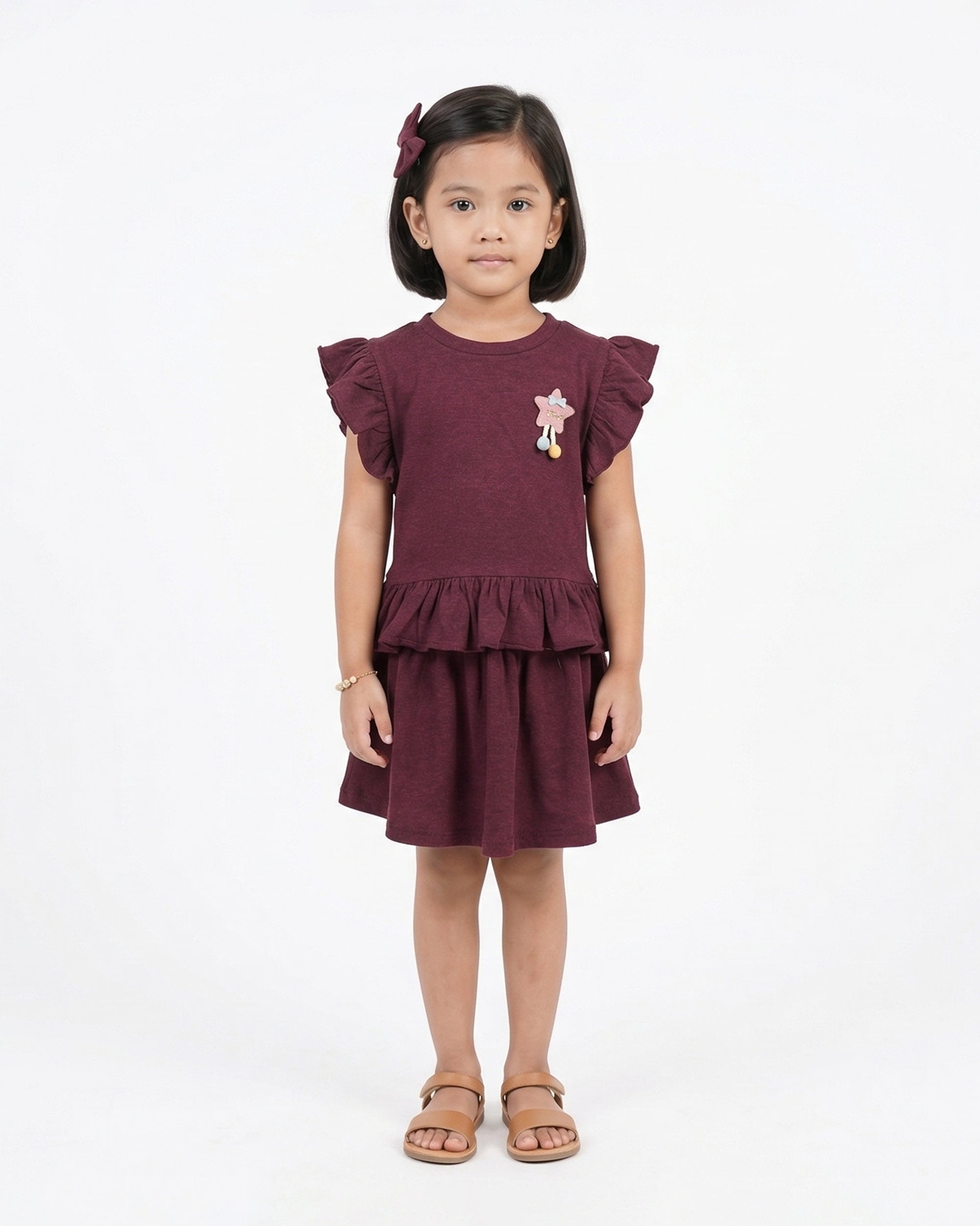 Valuables Girl’s Half Sleeves Skirt Suit