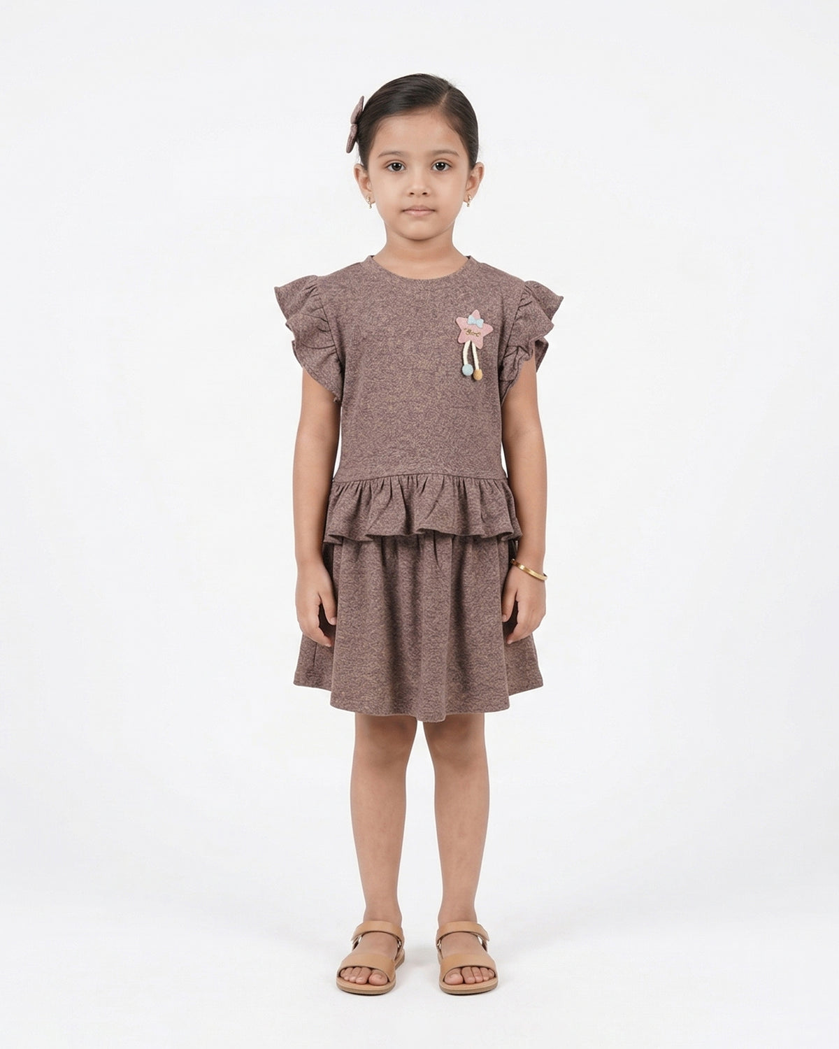 Valuables Girl’s Half Sleeves Skirt Suit