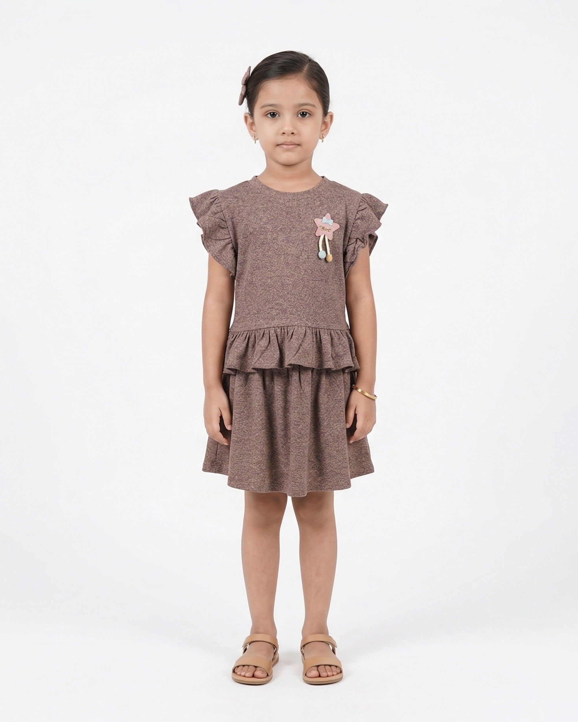 Valuables Girl’s Half Sleeves Skirt Suit