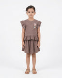 Valuables Girl’s Half Sleeves Skirt Suit