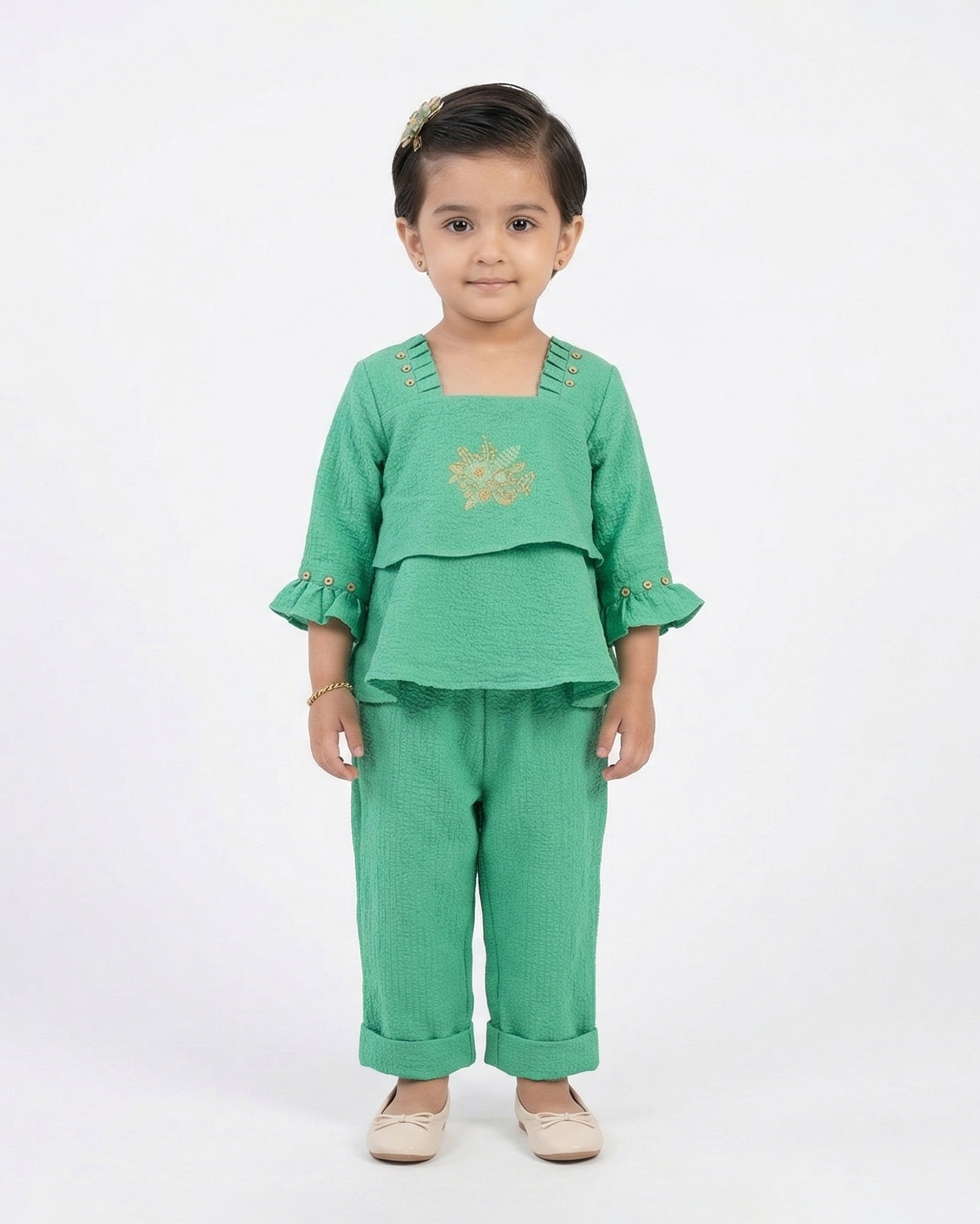 Eminent Newborn Girl’s Embroidered Shalwar Suit