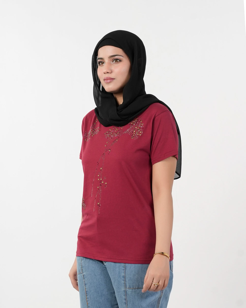 Eminent Women's Half Sleeves T-Shirt, Women T-Shirts & Tops, Eminent, Chase Value