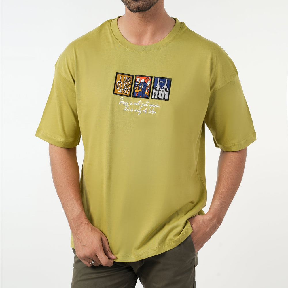 Eminent Men's Half Sleeves Round Neck T-Shirt - Mid Green, Men's T-Shirts & Polos, Eminent, Chase Value