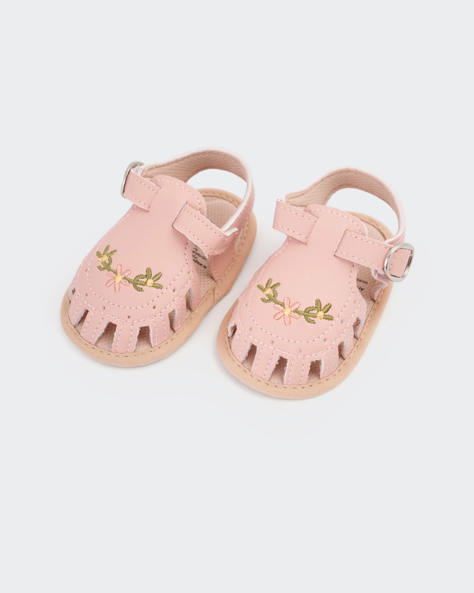 Eminent Newborn Girls' Embroidered Sandals