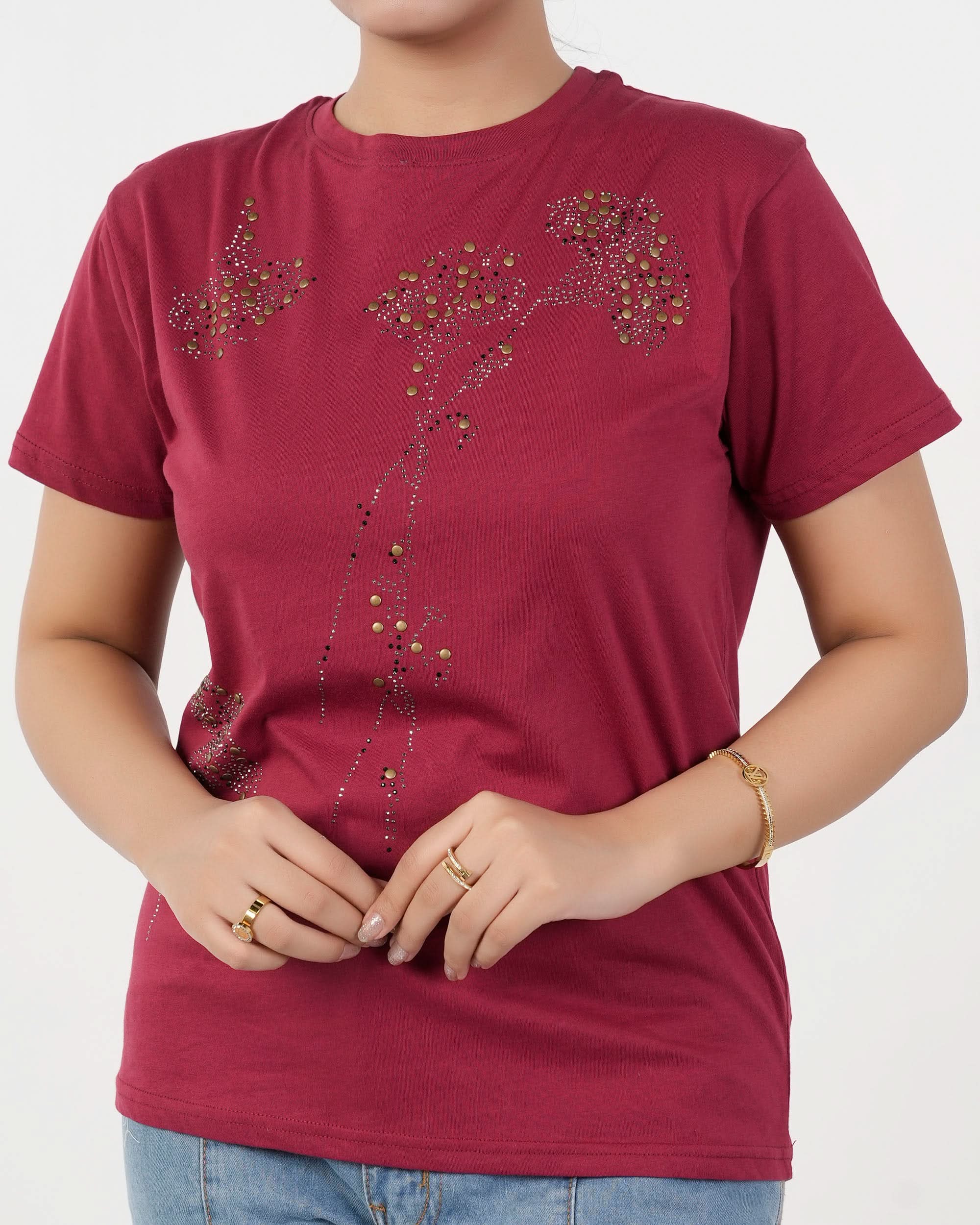 Eminent Women's Half Sleeves T-Shirt, Women T-Shirts & Tops, Eminent, Chase Value