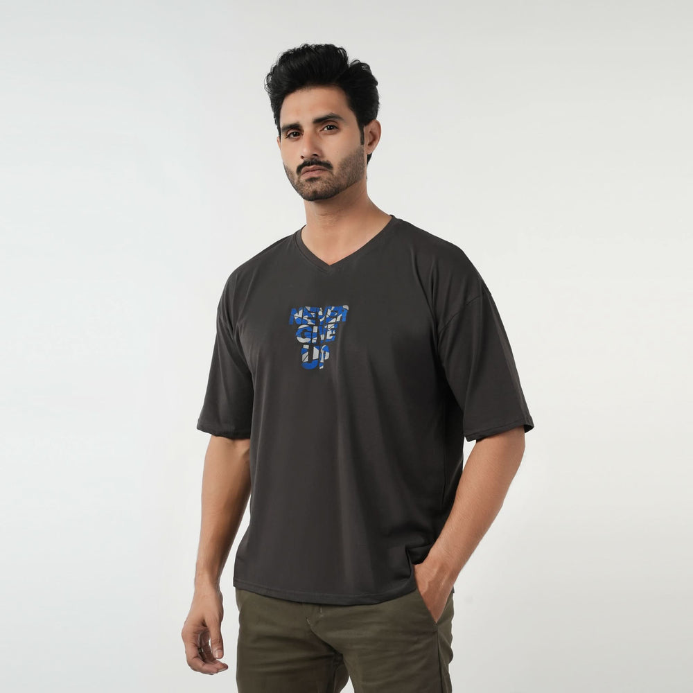 Eminent Men's Half Sleeves T-Shirt - Charcoal, Men's T-Shirts & Polos, Eminent, Chase Value