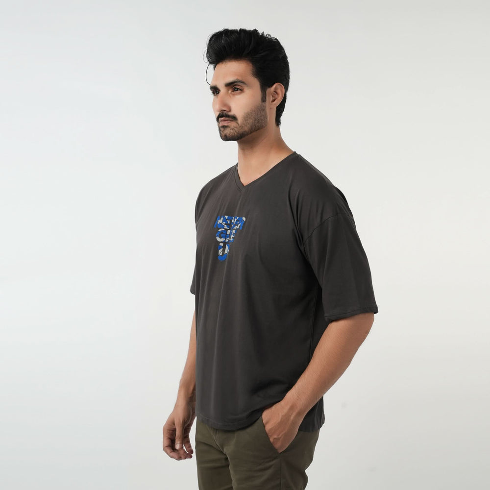 Eminent Men's Half Sleeves T-Shirt - Charcoal, Men's T-Shirts & Polos, Eminent, Chase Value