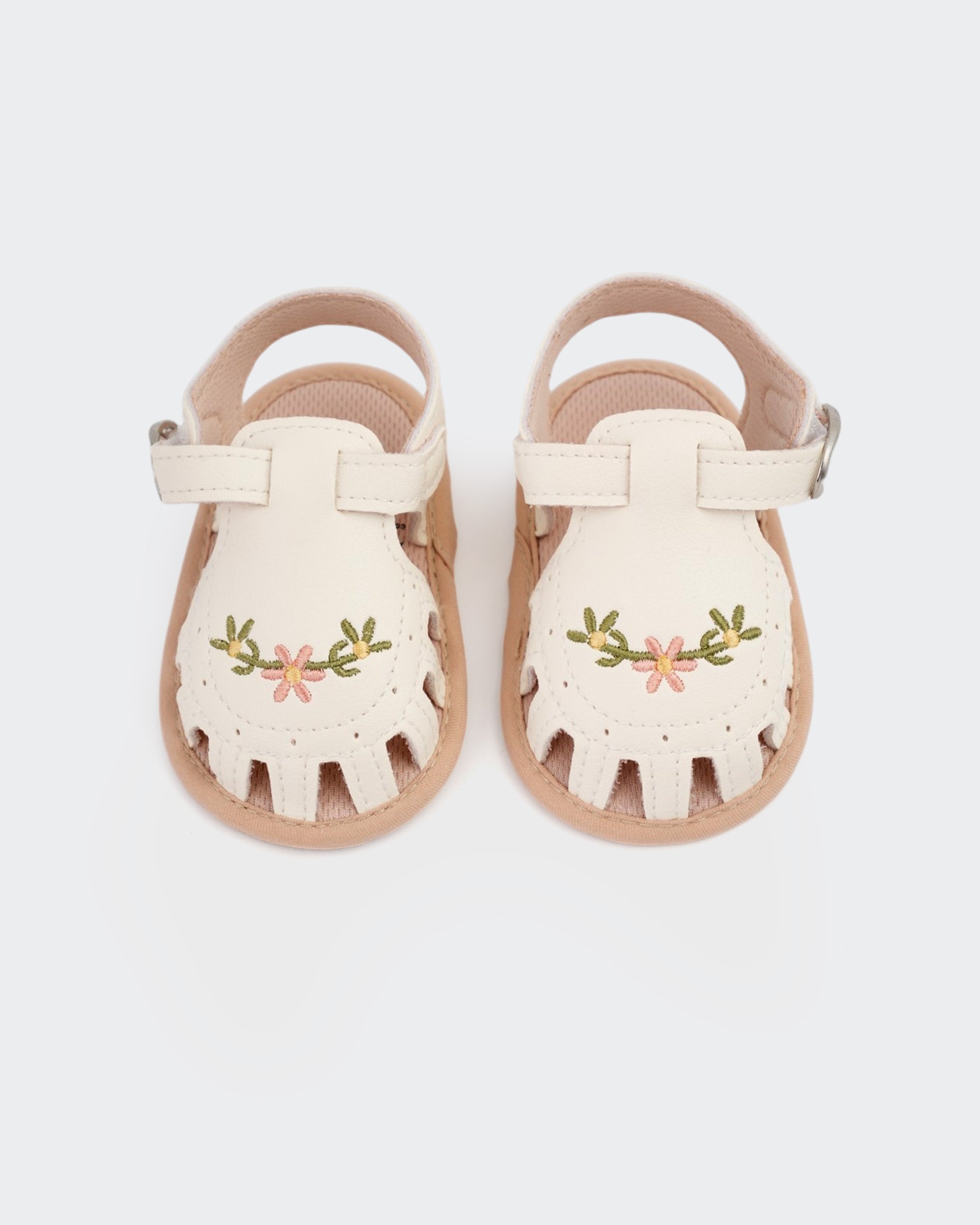 Eminent Newborn Girls' Embroidered Sandals