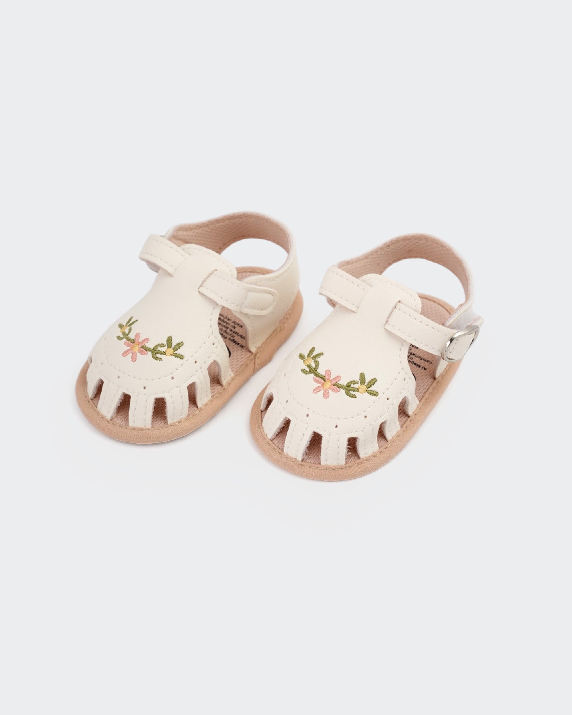 Eminent Newborn Girls' Embroidered Sandals