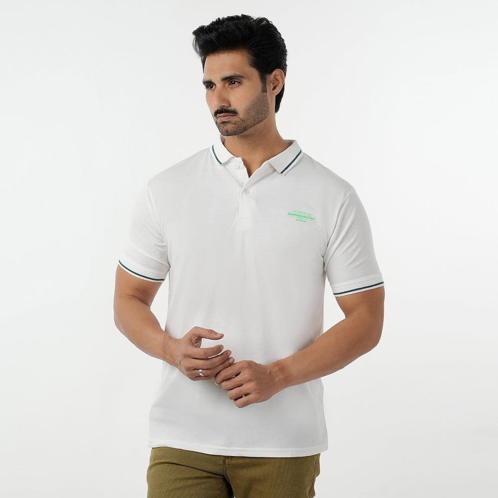 Eminent Men's Azadi Half Sleeves Polo T-Shirt - White, Men's T-Shirts & Polos, Eminent, Chase Value