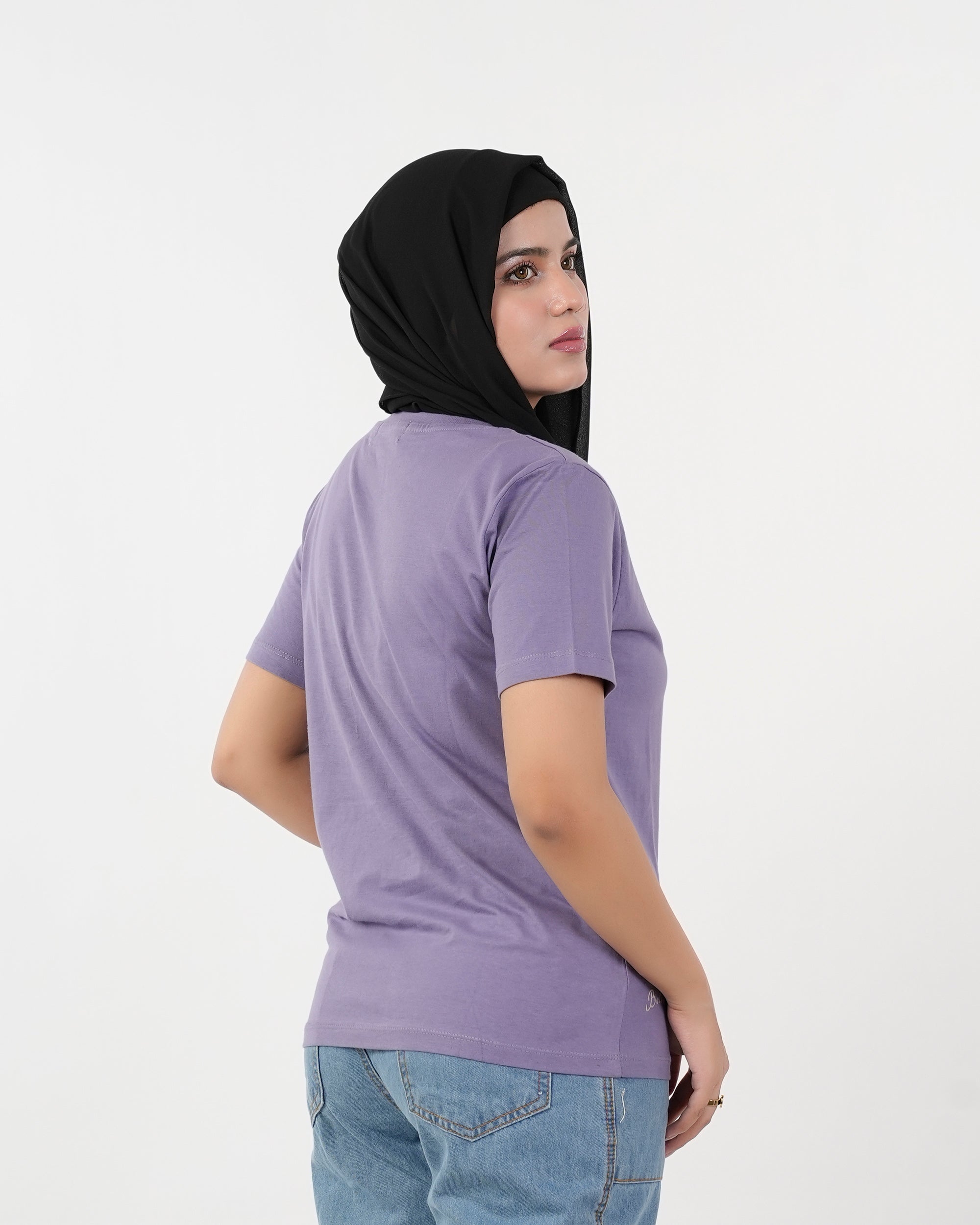 Eminent Women's Half Sleeves Printed T-Shirt - Purple, Women T-Shirts & Tops, Eminent, Chase Value