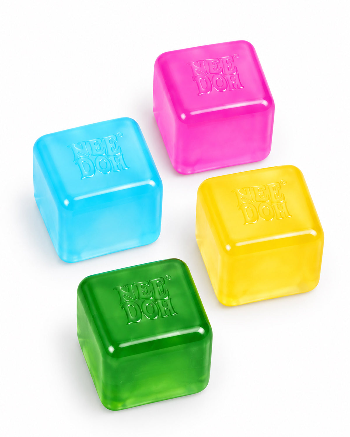 Nee Doh Square Squishy Cube - 4 Pcs