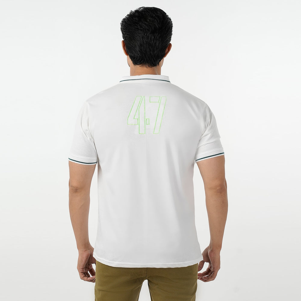 Eminent Men's Azadi Half Sleeves Polo T-Shirt - White, Men's T-Shirts & Polos, Eminent, Chase Value