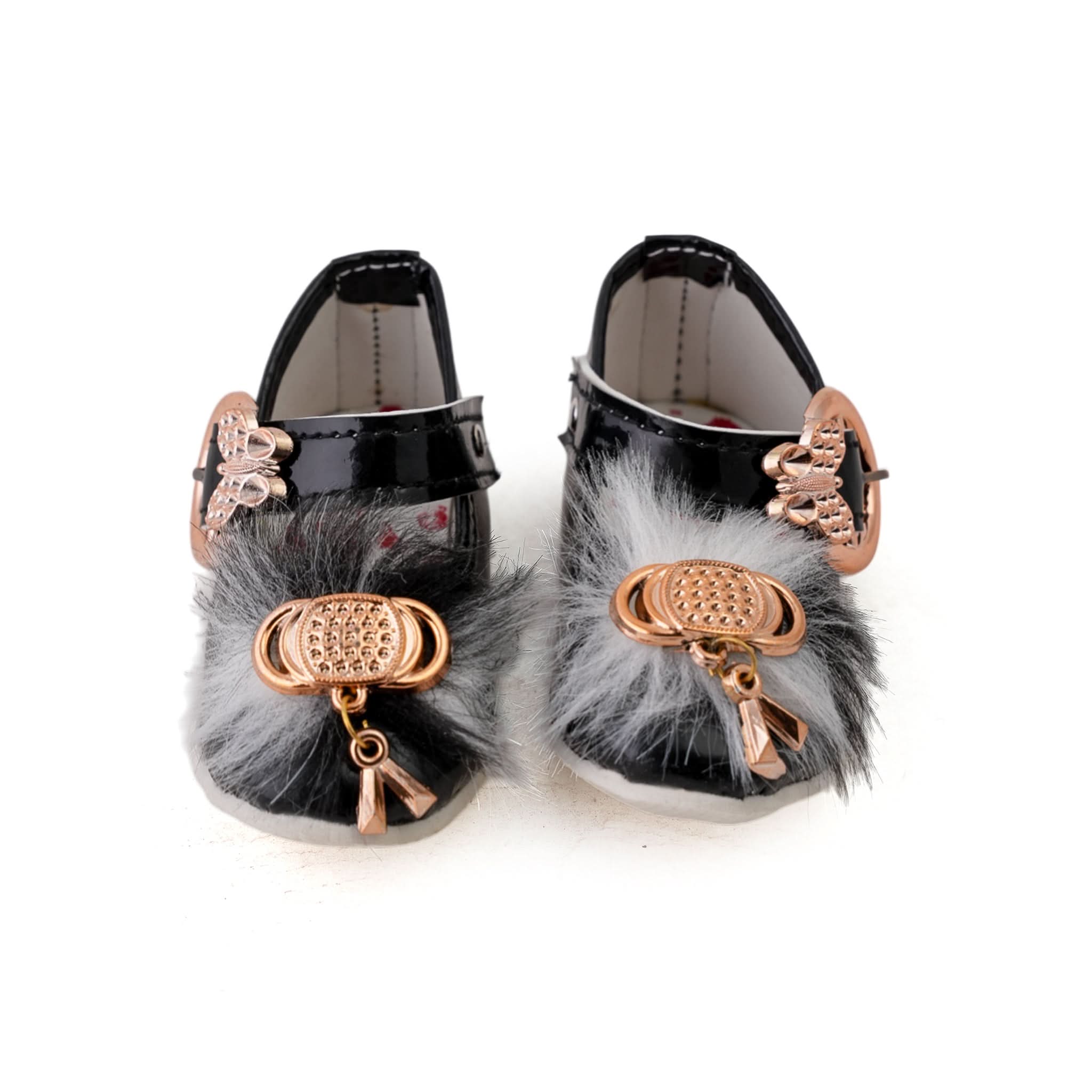 Newborn  Girls Pumpy (Fur) – Cozy Baby Shoes for Winter Wear, Newborn Caps, Shoes & Socks, Chase Value, Chase Value
