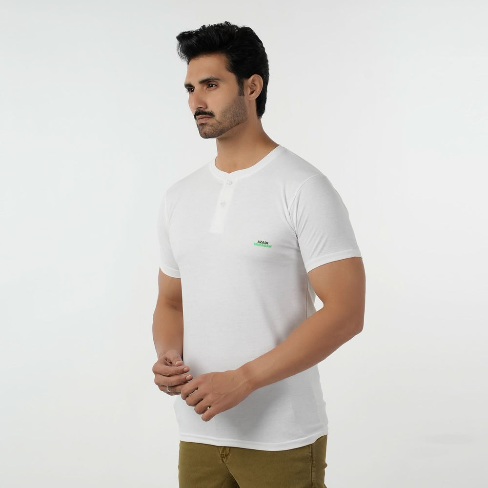 Eminent Men's Round Neck Half Sleeves Printed T-Shirt - White, Men's T-Shirts & Polos, Eminent, Chase Value