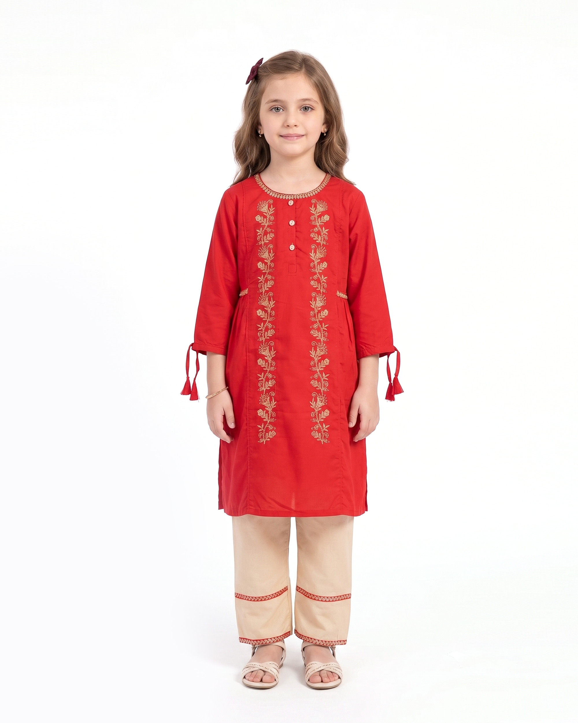 Girl's Embroidered Shalwar Kameez