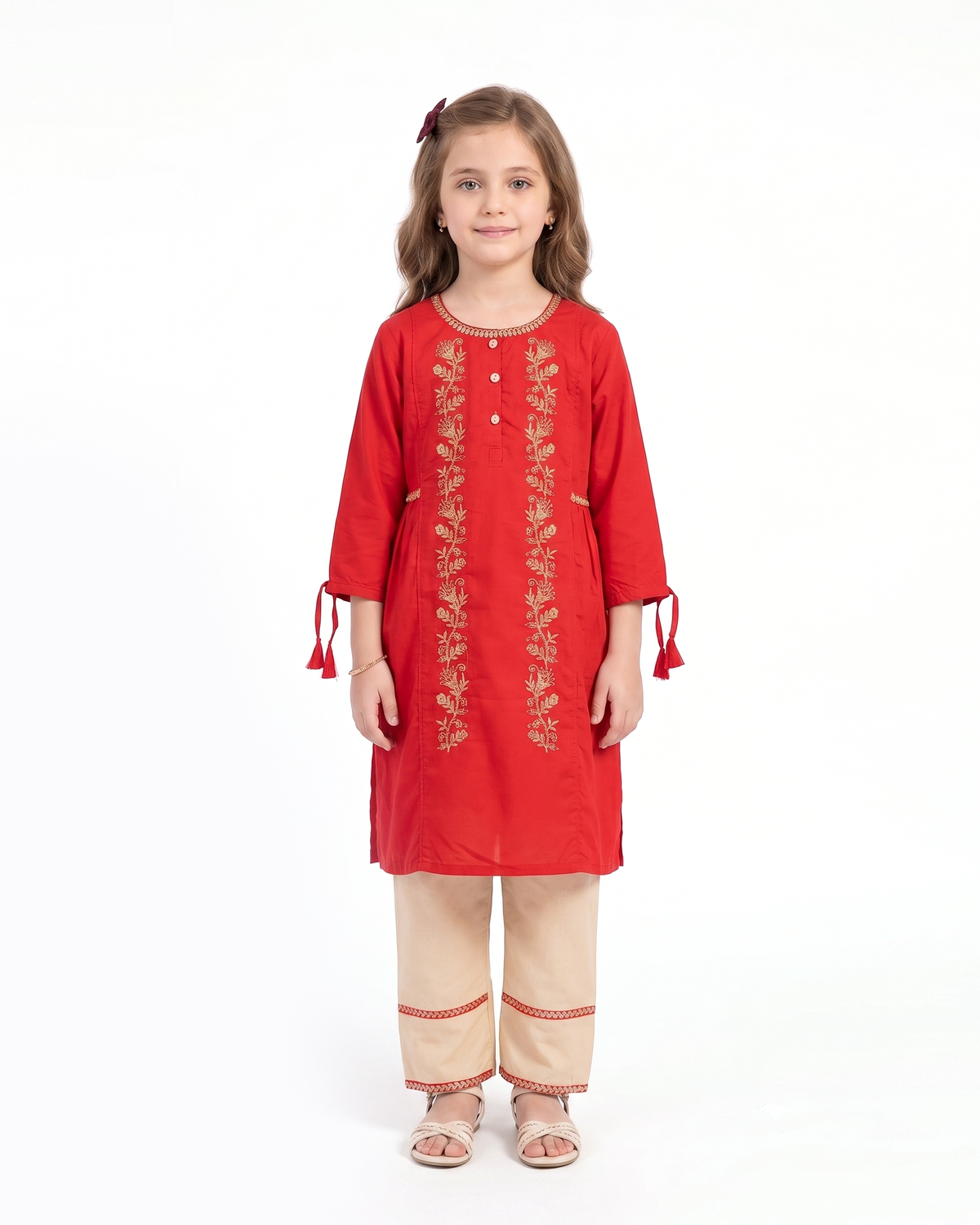 Girl's Embroidered Shalwar Kameez