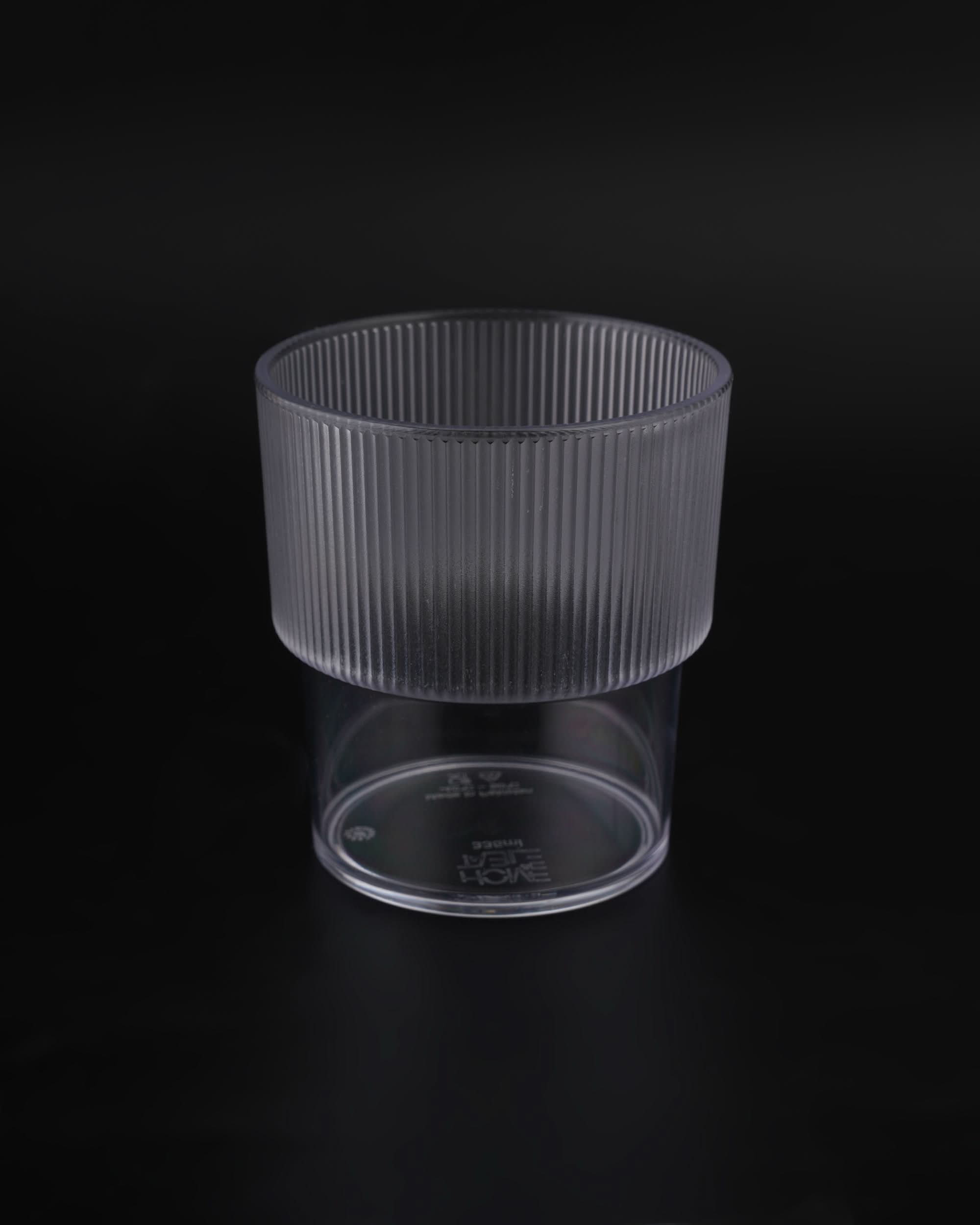H&T Frosted Stackable 3Pc Glass Set - White, Glassware & Drinkware, Chase Value, Chase Value