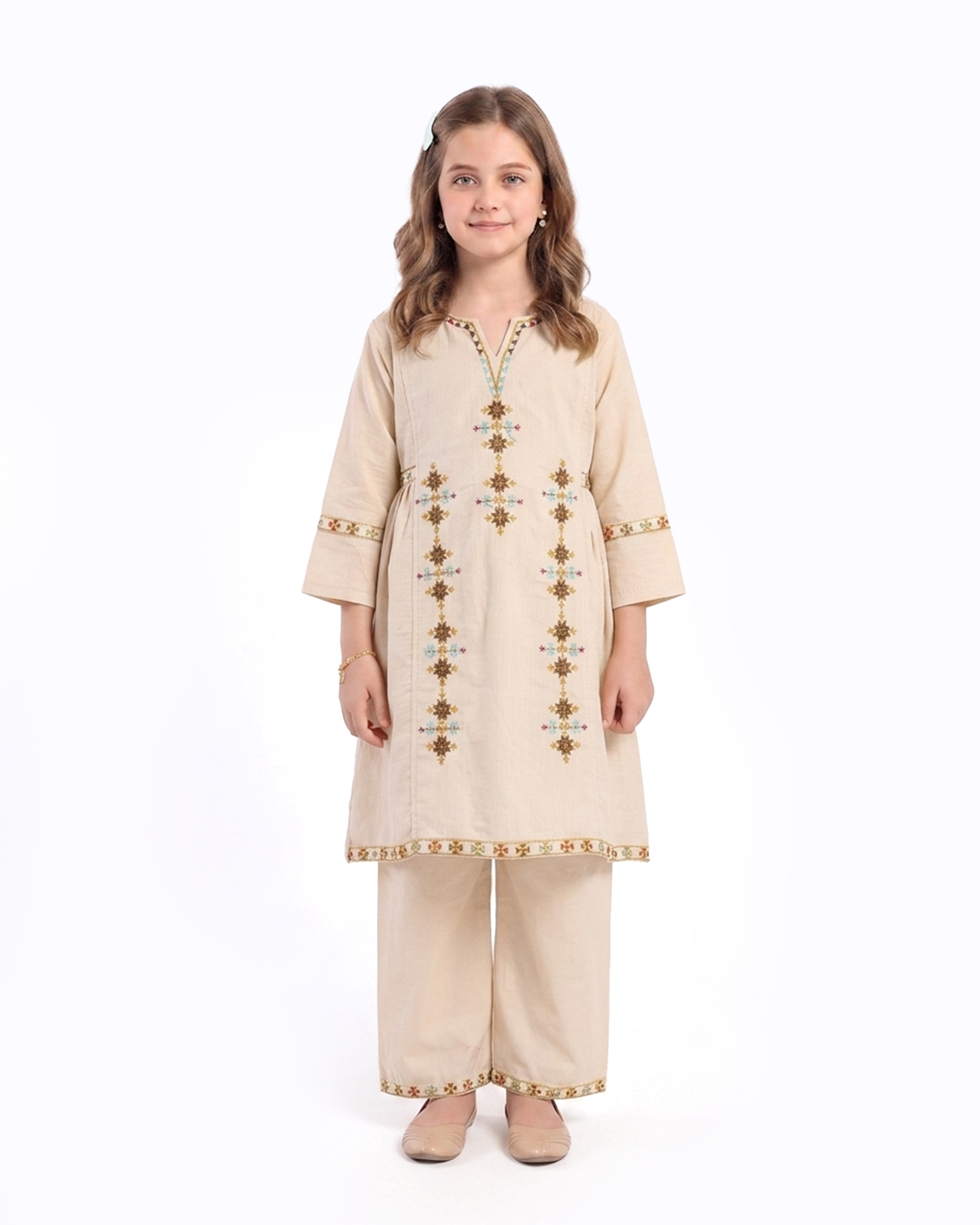 Girl's Embroidered Shalwar Kameez