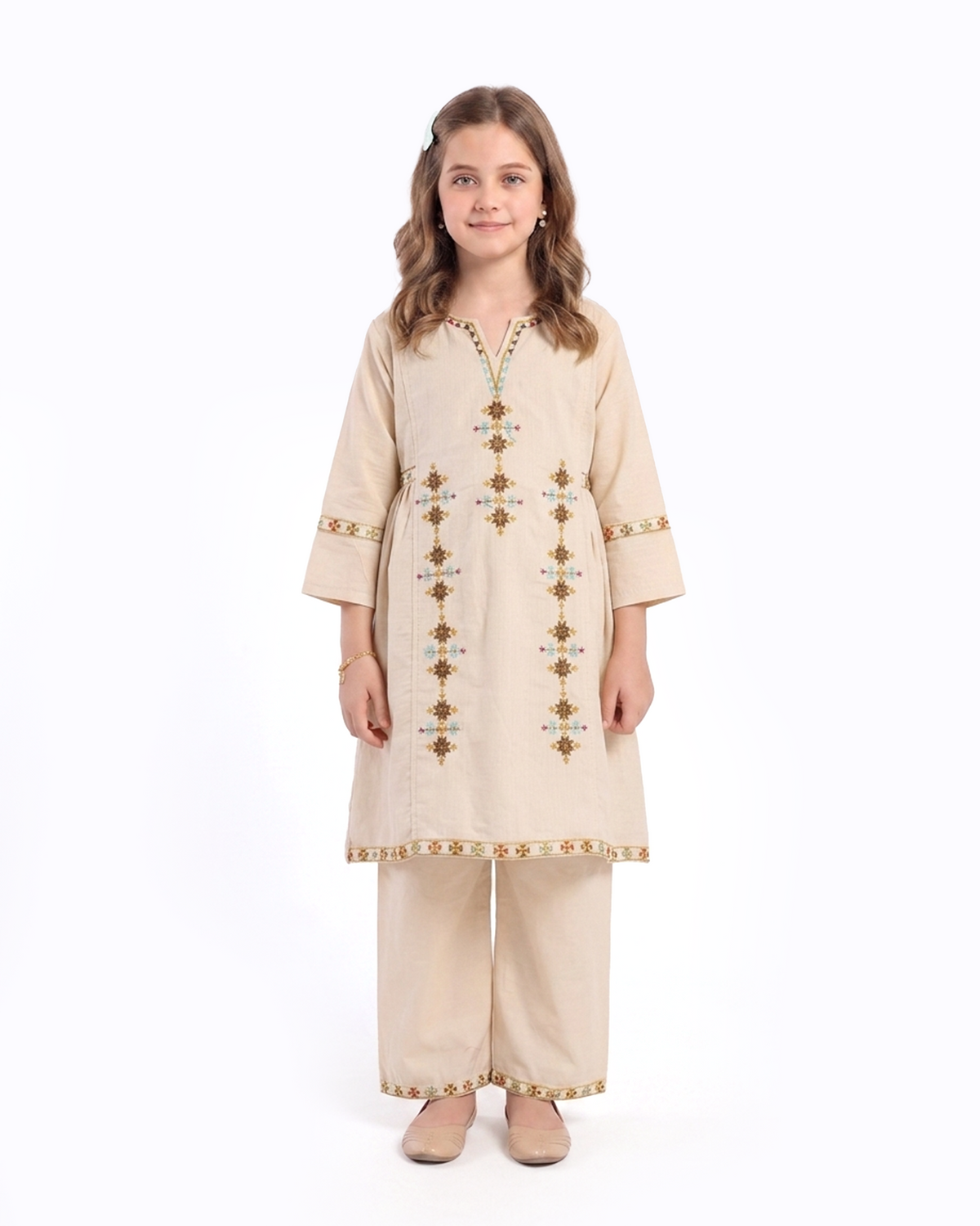 Girl's Embroidered Shalwar Kameez