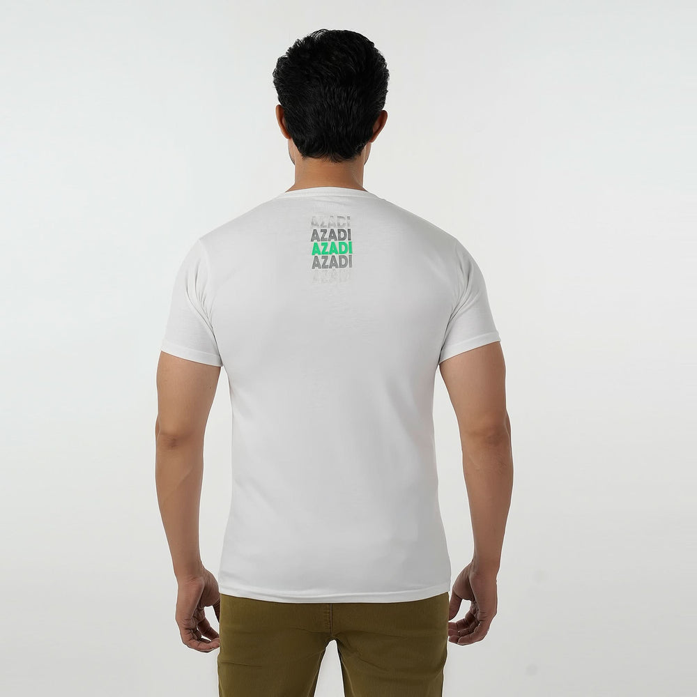 Eminent Men's Round Neck Half Sleeves Printed T-Shirt - White, Men's T-Shirts & Polos, Eminent, Chase Value