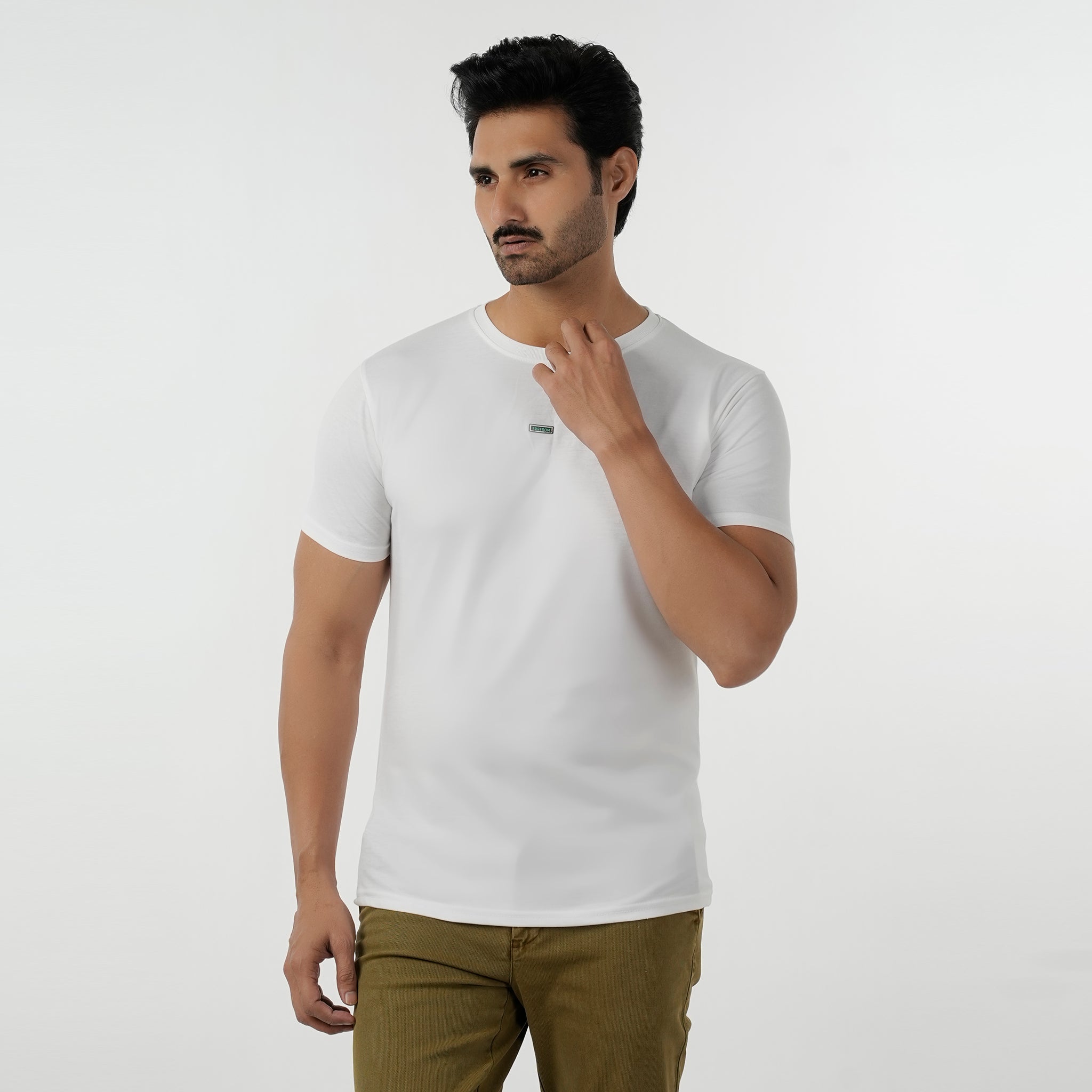 Eminent Men's Round Neck Half Sleeves Printed T-Shirt - White, Men's T-Shirts & Polos, Eminent, Chase Value