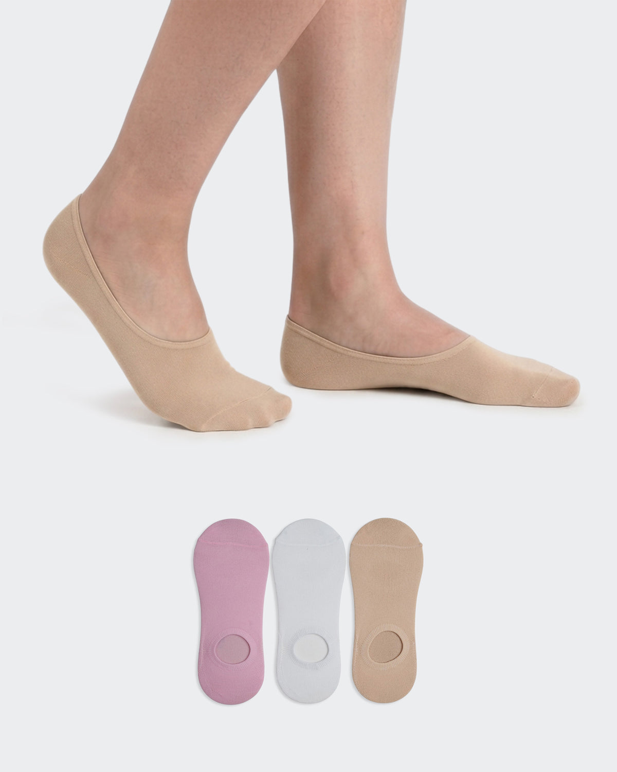 Eminent Women's Plain Sneaker Socks (Pack of 3)