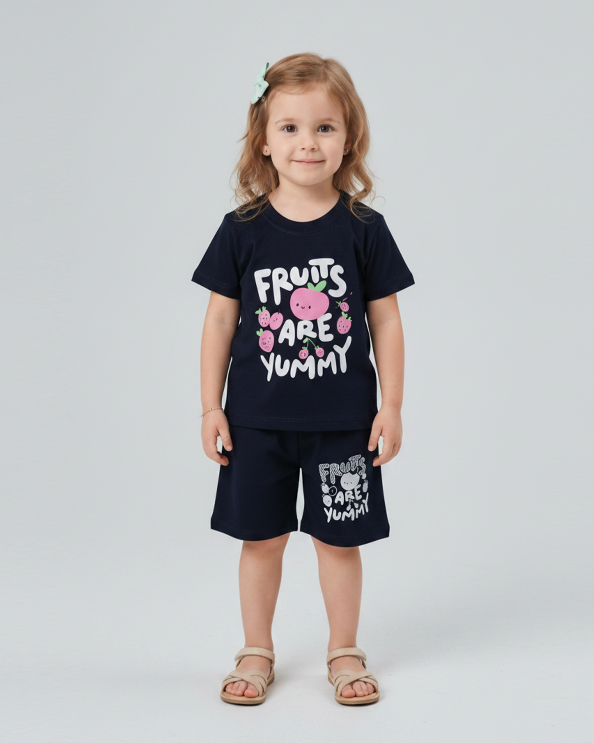 Valuables Girls' Half Sleeves Suit