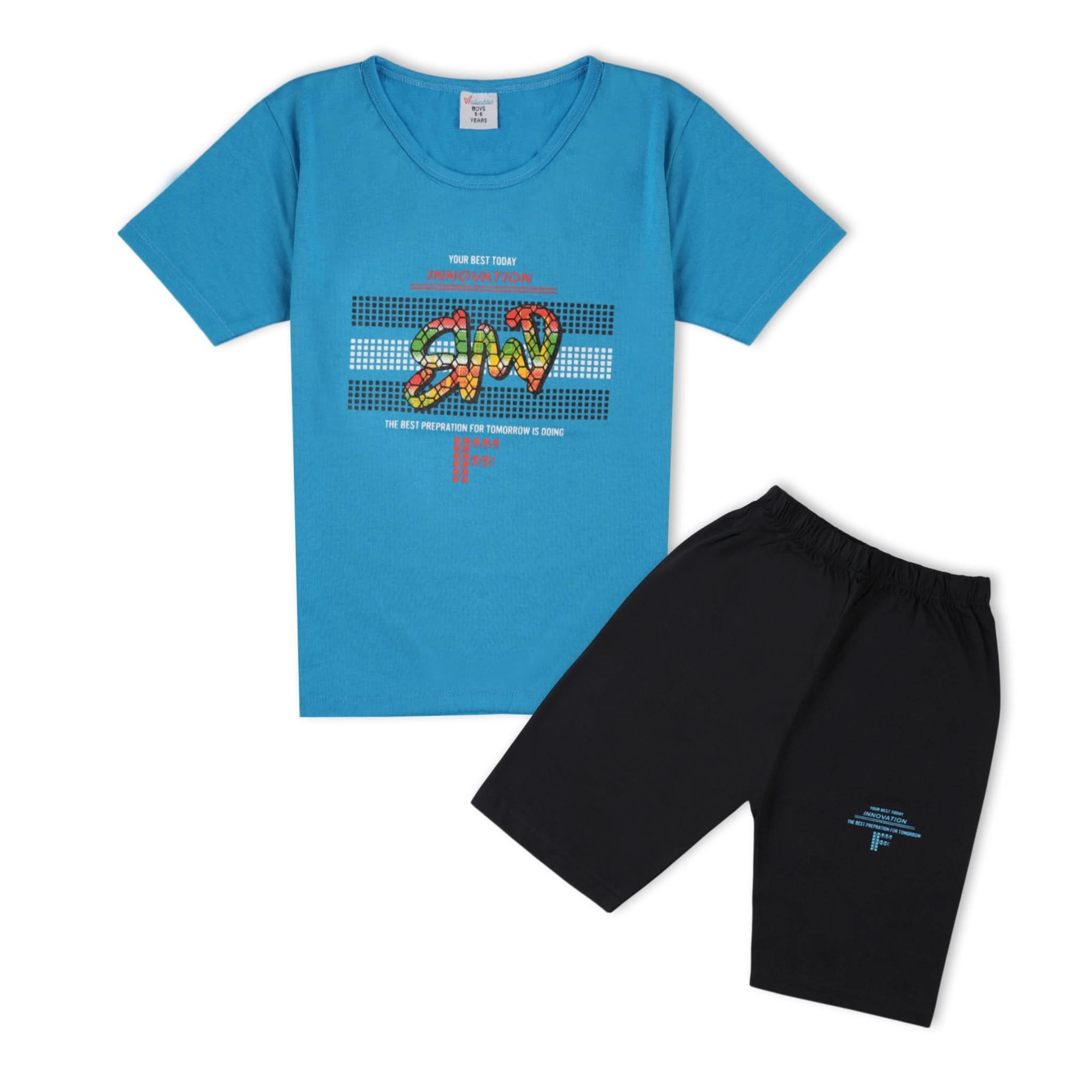 Valuable Boy’s Shirt & Shorts Set – Casual Summer Outfit, Boys Sets & Suits, Chase Value, Chase Value