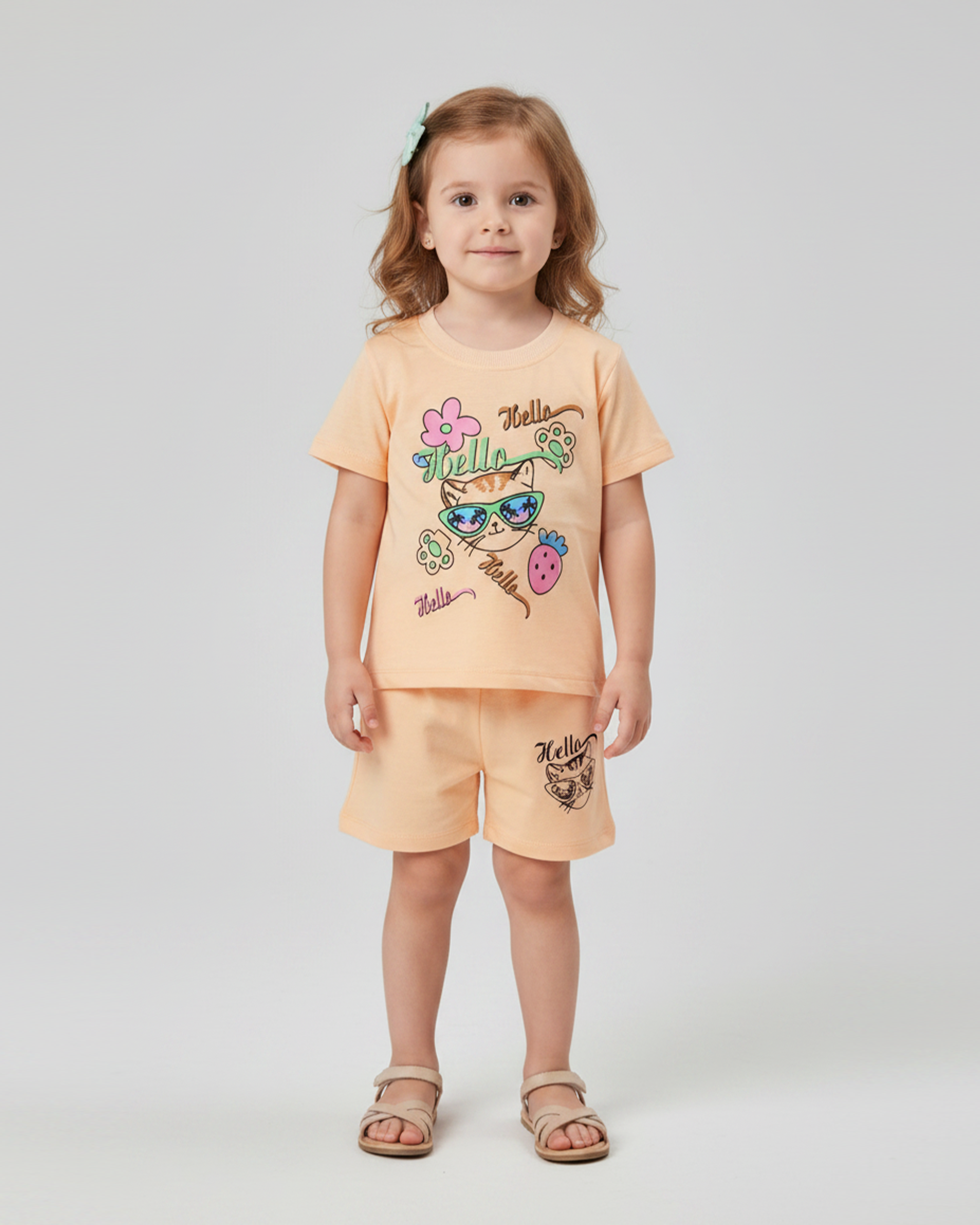 Valuables Girls' Half Sleeves Suit