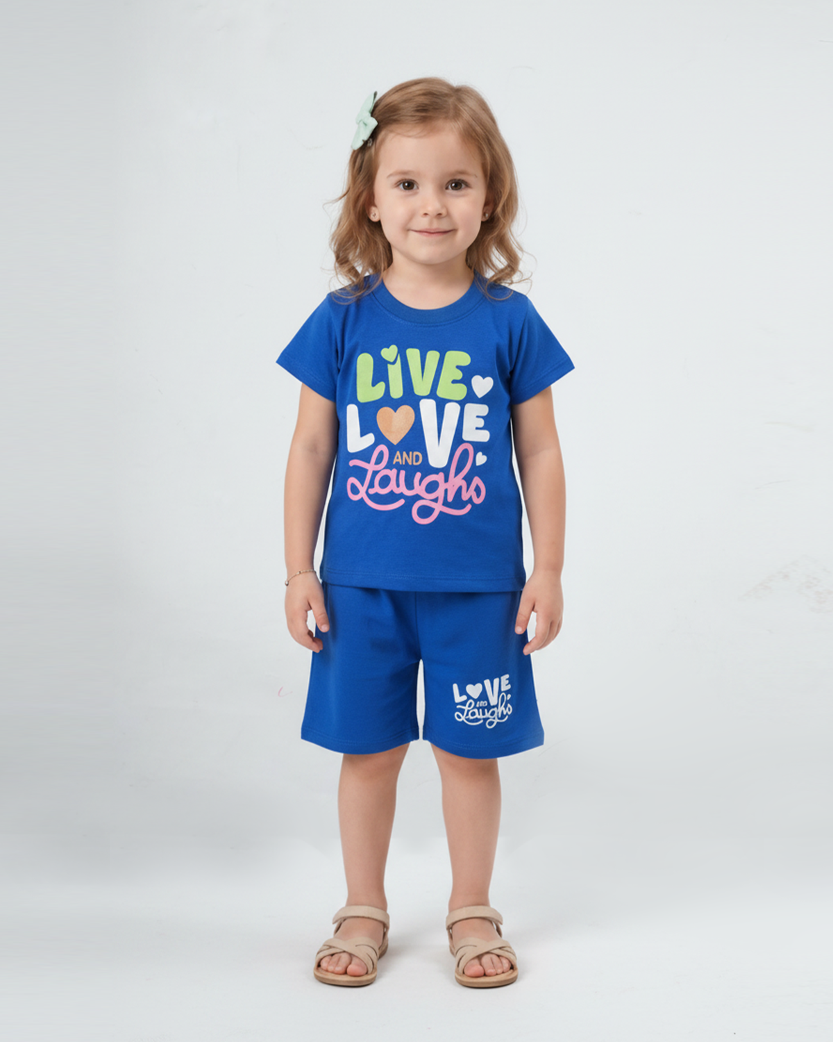 Valuables Girls' Half Sleeves Suit