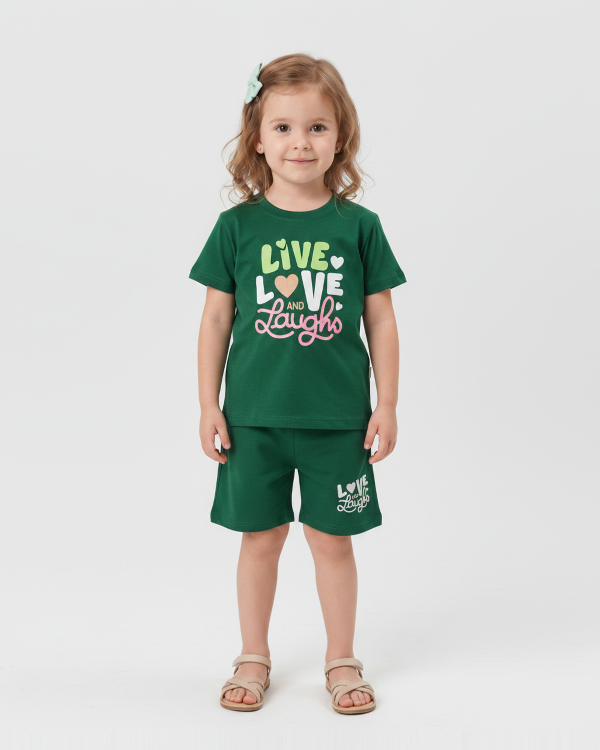 Valuables Girls' Half Sleeves Suit