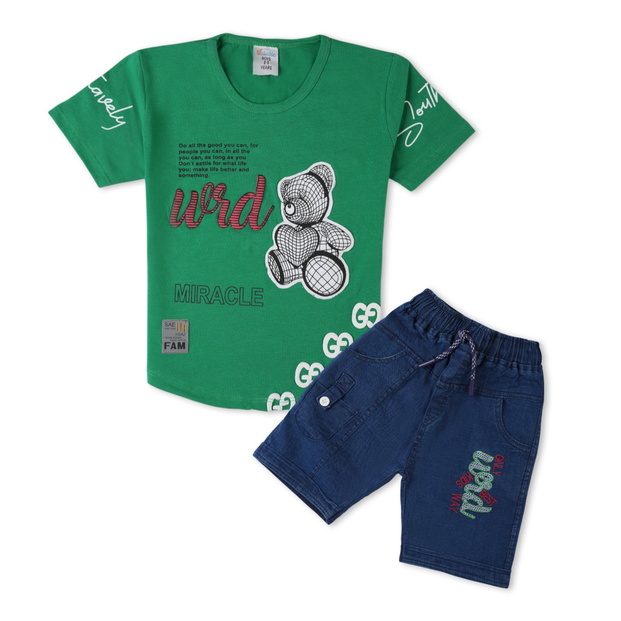 Valuable Boy’s Summer Set – Lightweight Shirt & Shorts Combo, Boys Sets & Suits, Chase Value, Chase Value