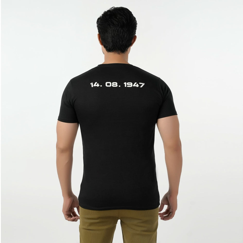 Eminent Men's Round Neck Half Sleeves Printed T-Shirt - Black, Men's T-Shirts & Polos, Eminent, Chase Value