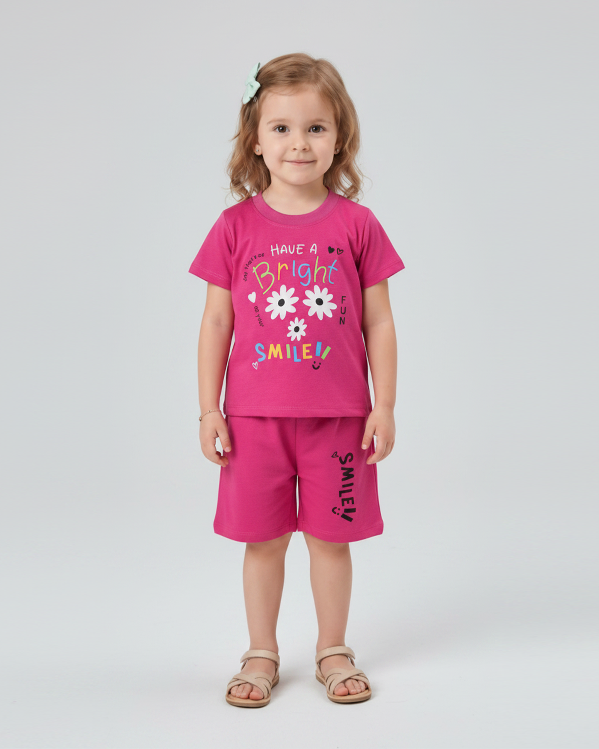 Valuables Girls' Half Sleeves Suit