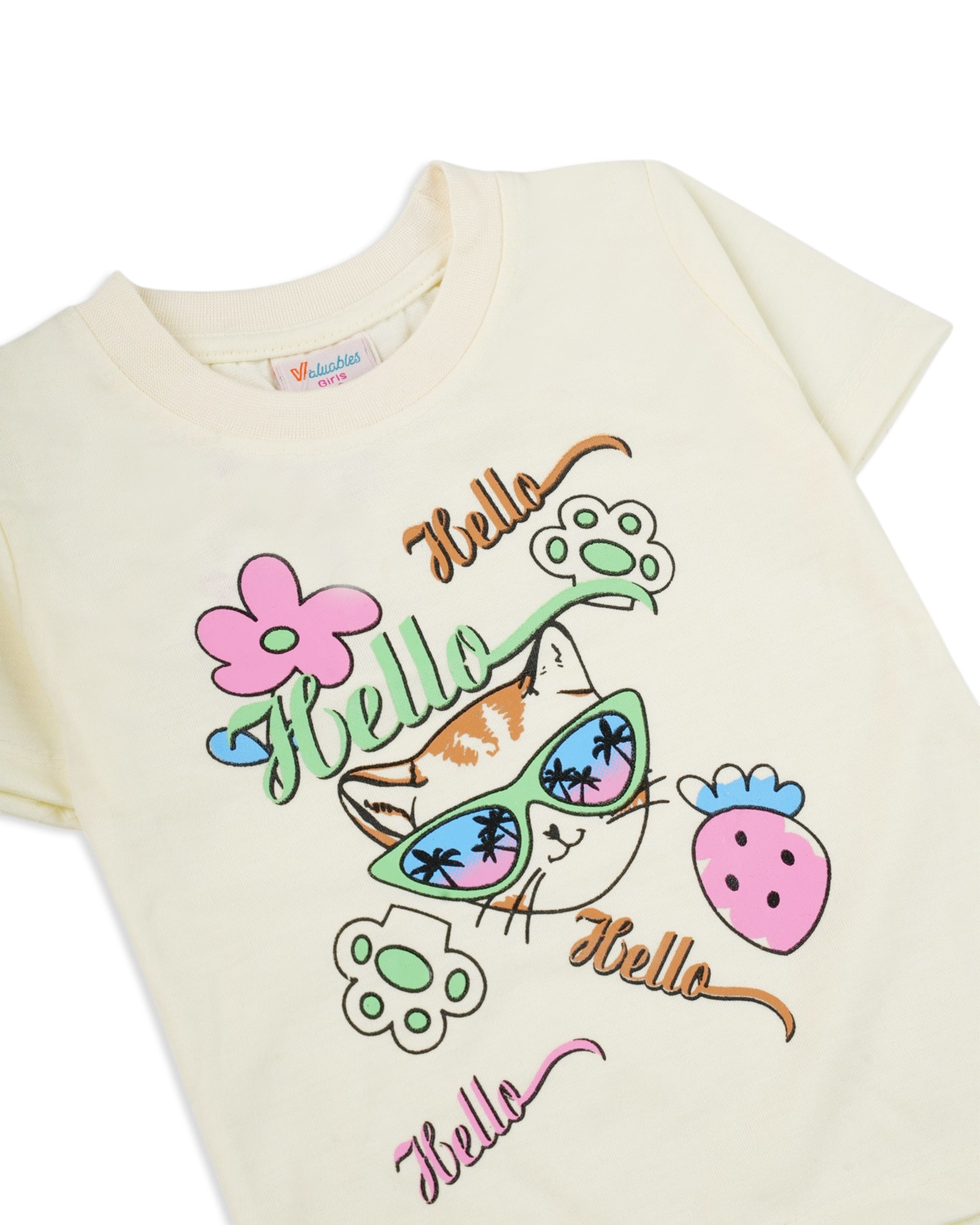 Valuables Girls' Half Sleeves Suit