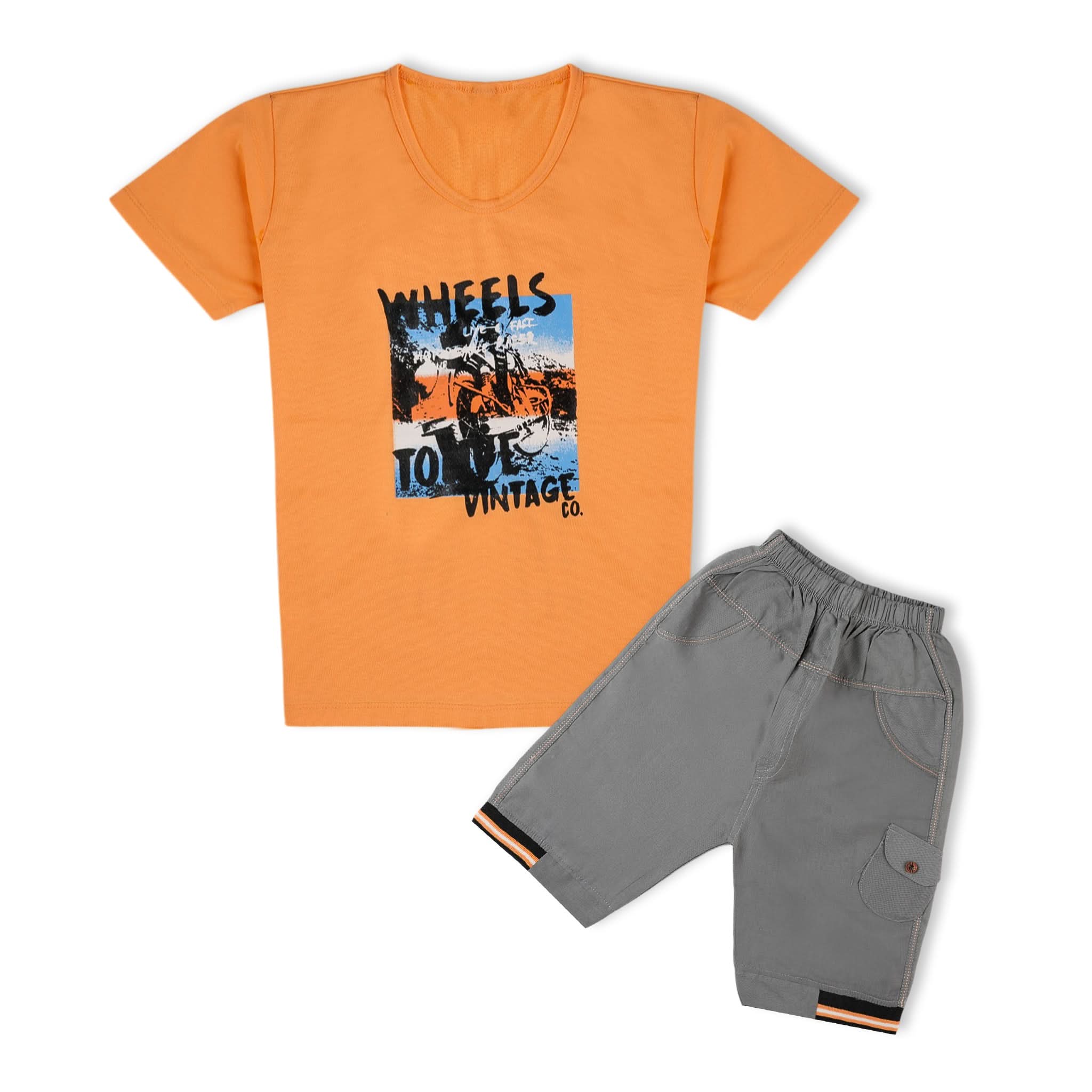 Valuable Boy’s Shirt & Shorts Set – Casual Summer Outfit, Boys Sets & Suits, Chase Value, Chase Value