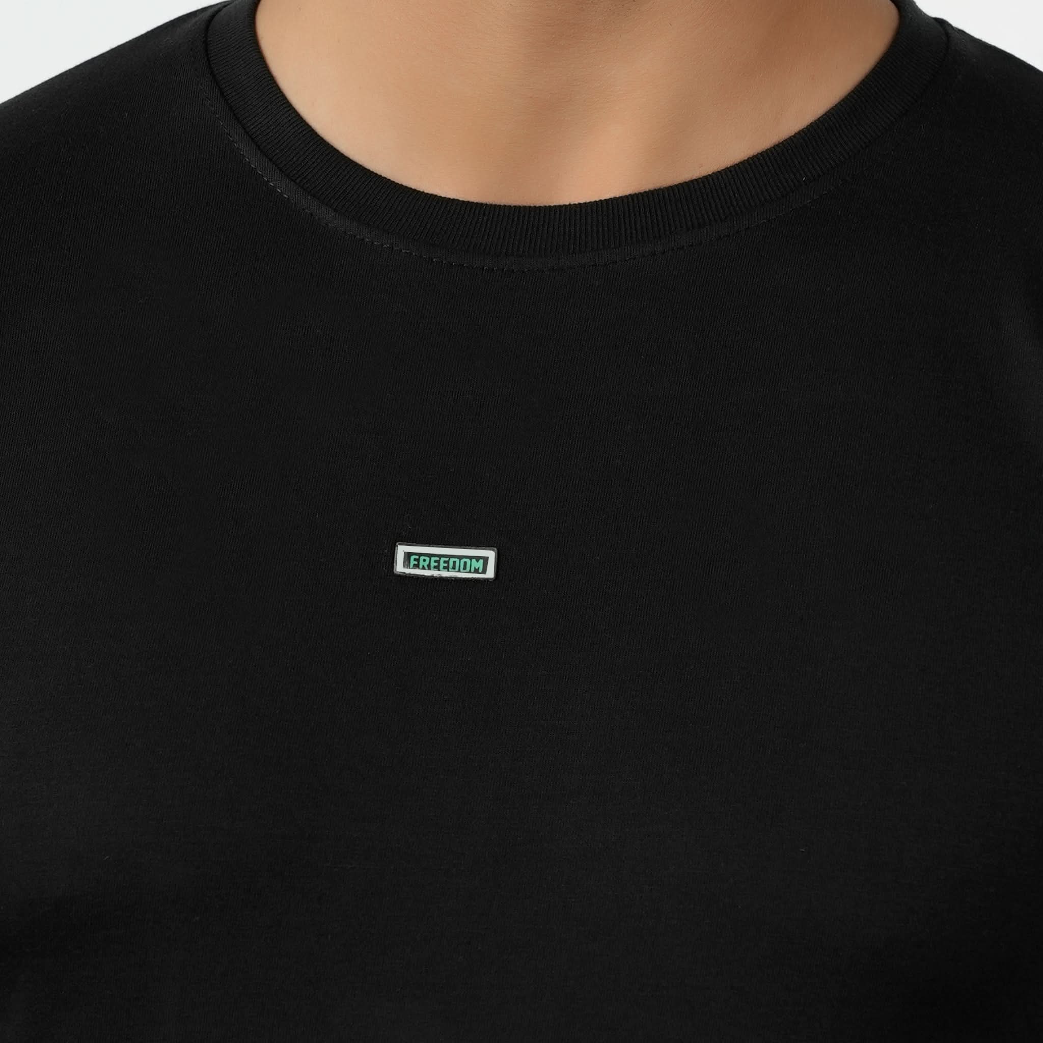 Eminent Men's Round Neck Half Sleeves Printed T-Shirt - Black, Men's T-Shirts & Polos, Eminent, Chase Value
