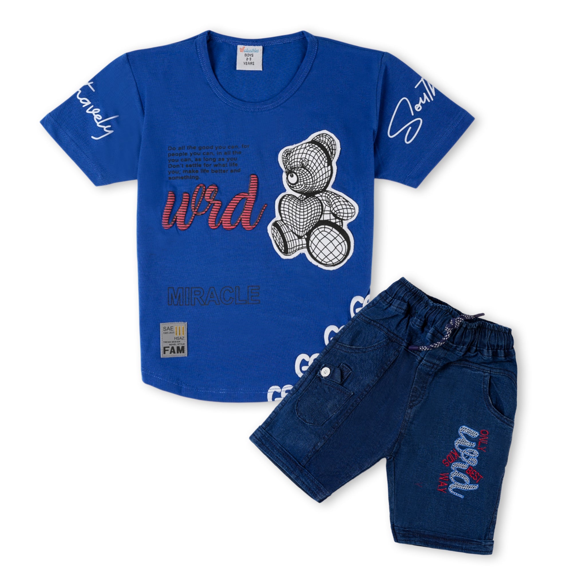 Valuable Boy’s Summer Set – Lightweight Shirt & Shorts Combo, Boys Sets & Suits, Chase Value, Chase Value